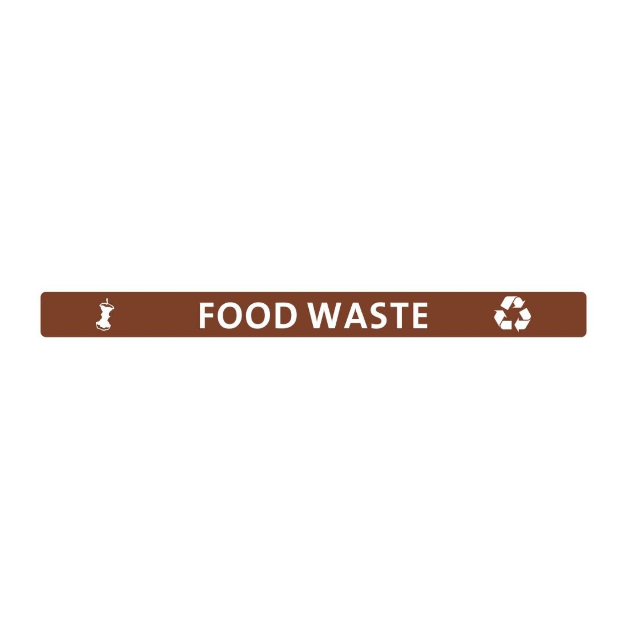 Picture of Jantex Slim Bin Lid Food Waste Label - FX195