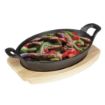 Picture of Olympia Hevea Board for Cast Iron Oval Eared Dish 260x165mm for FW817 - FW977