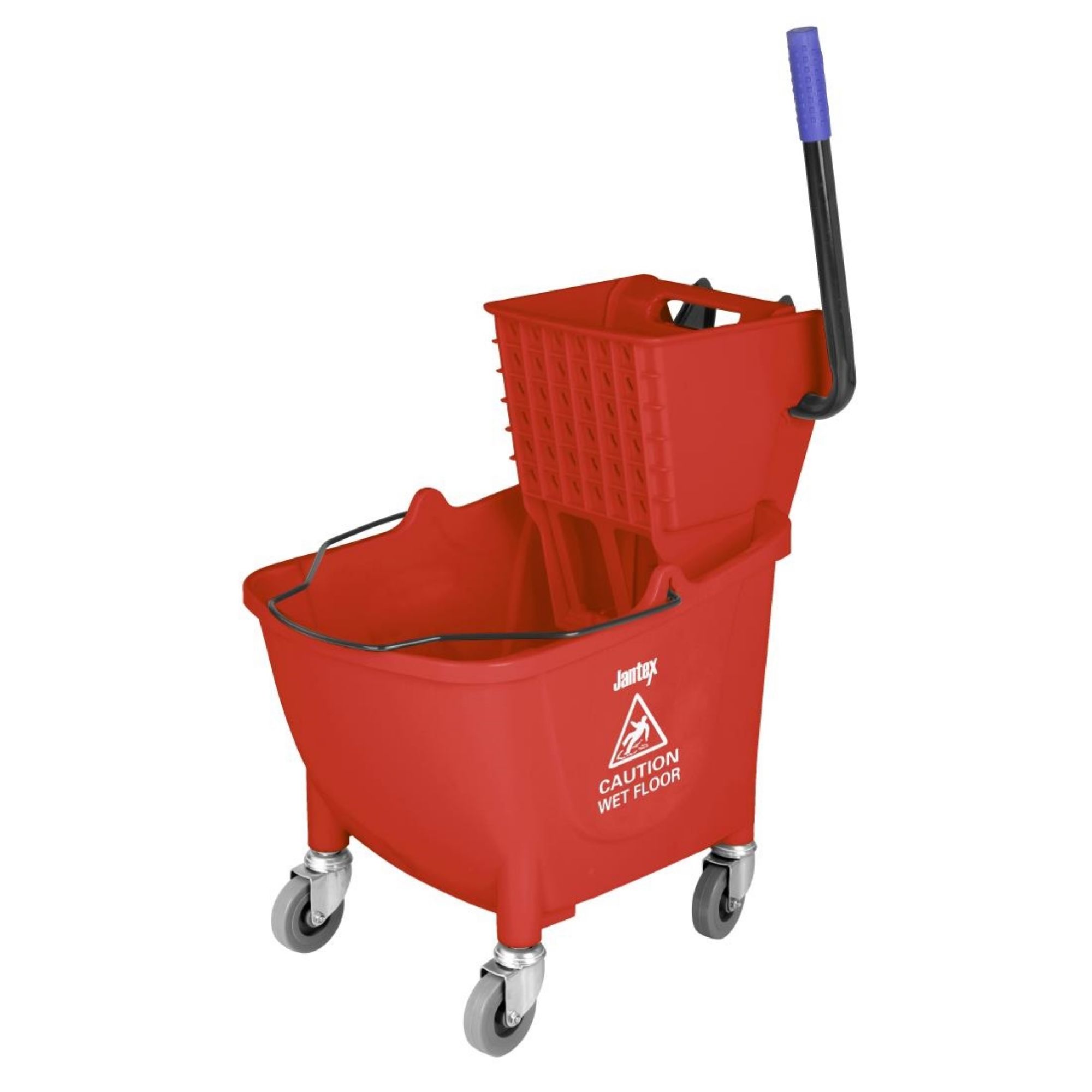 Picture of Jantex 30ltr Mop Bucket with Foot Pedal release - Red - FW868