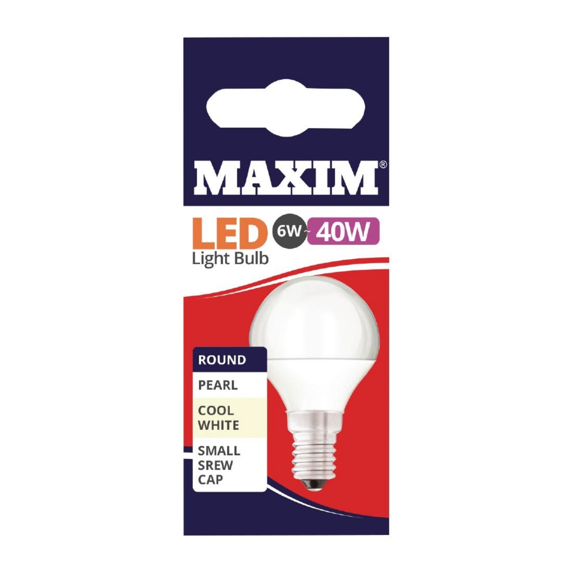 Picture of Maxim LED Round SES Cool White Light Bulb 6/40w - FW515