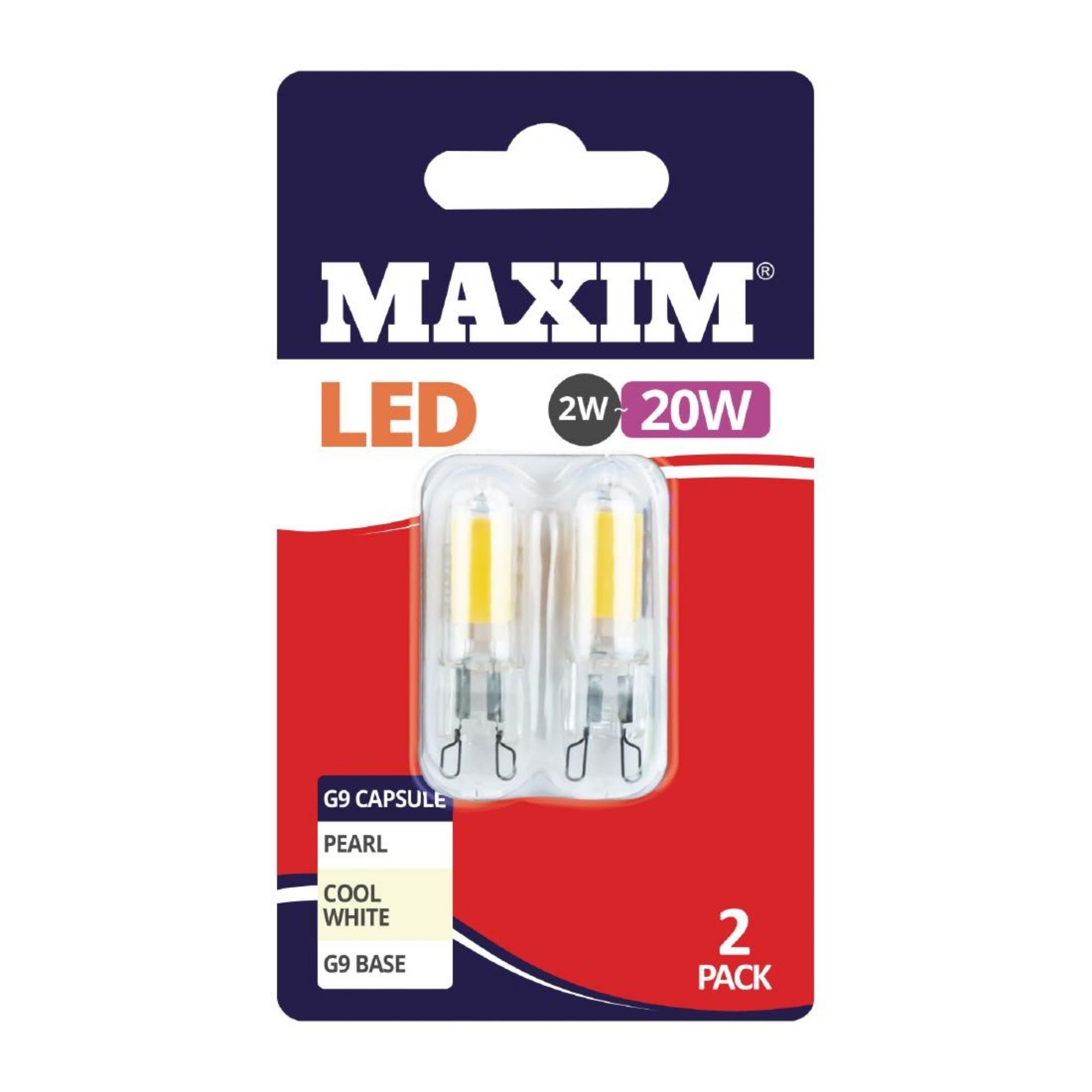 Picture of Maxim LED G9 Cool White Light Bulb 2/20w (2 pack) - FW517