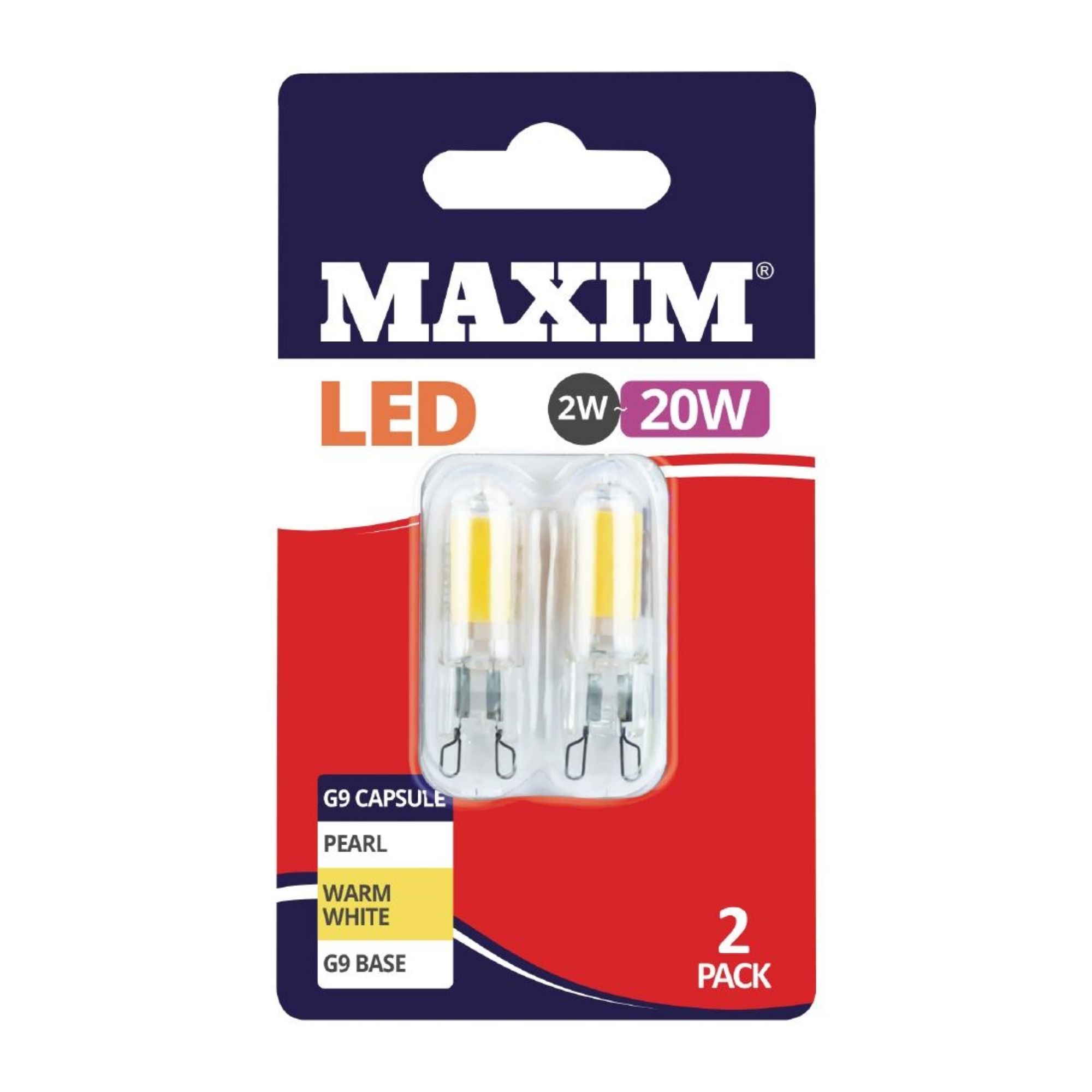 Picture of Maxim LED G9 Warm White Light Bulb 2/20w (2 pack) - FW513