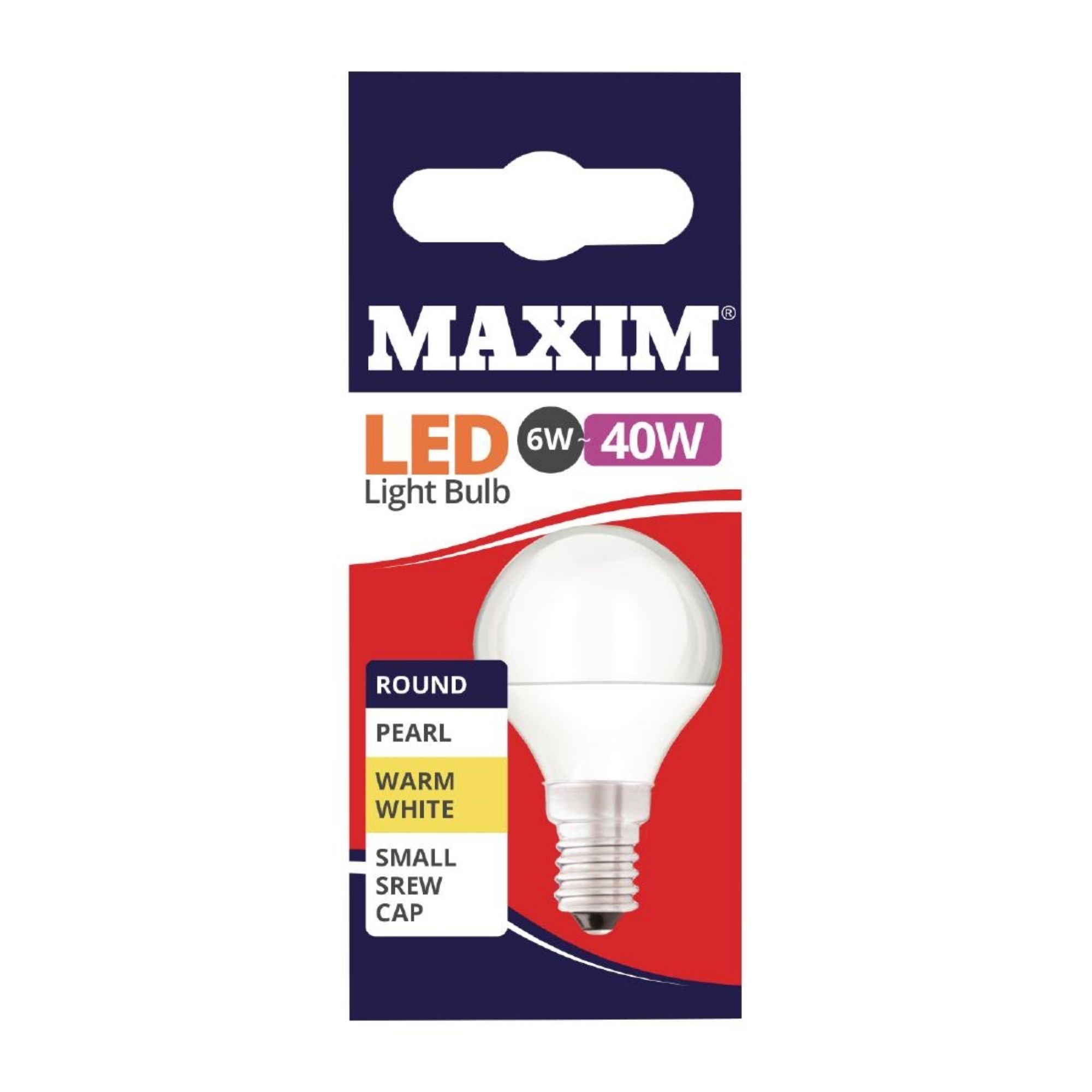 Picture of Maxim LED Round SES Warm White Light Bulb 6/40w - FW511