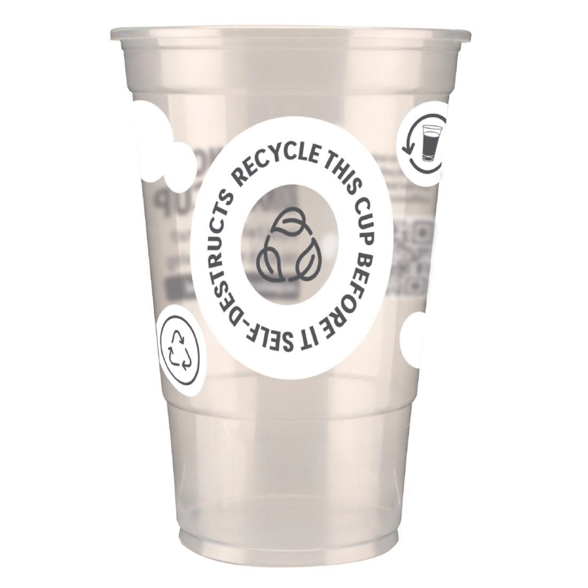Picture of eGreen Printed 2-in-1 Flexy Pint Glass CE Marked (1000 Pack) - FU895