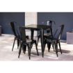 Picture of Bolero Bistro Steel Side Chairs Black (4 pack) - FW508