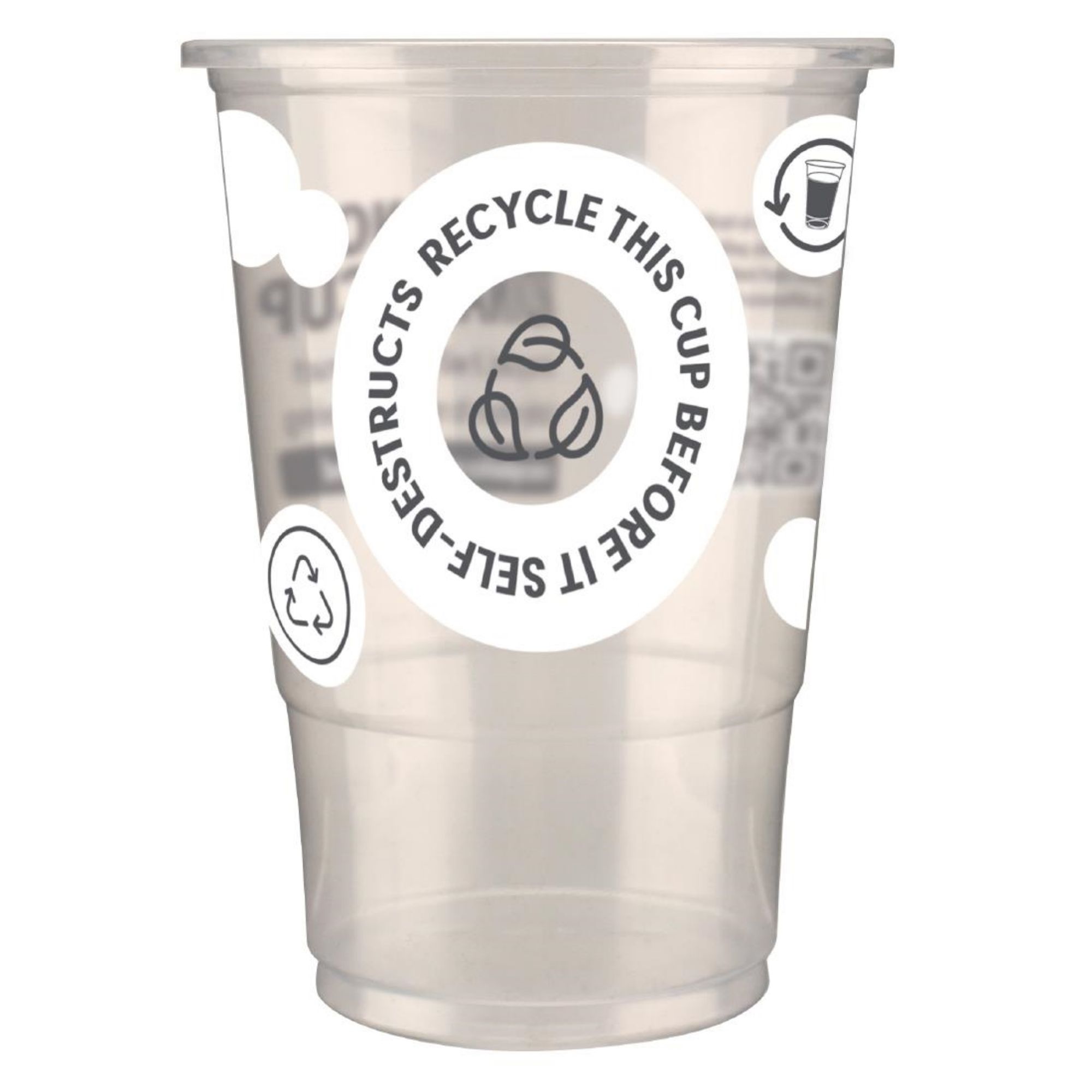 Picture of eGreen Printed 2-in-1 Flexy Half-pint Glass CE Marked (1000 Pack) - FU893