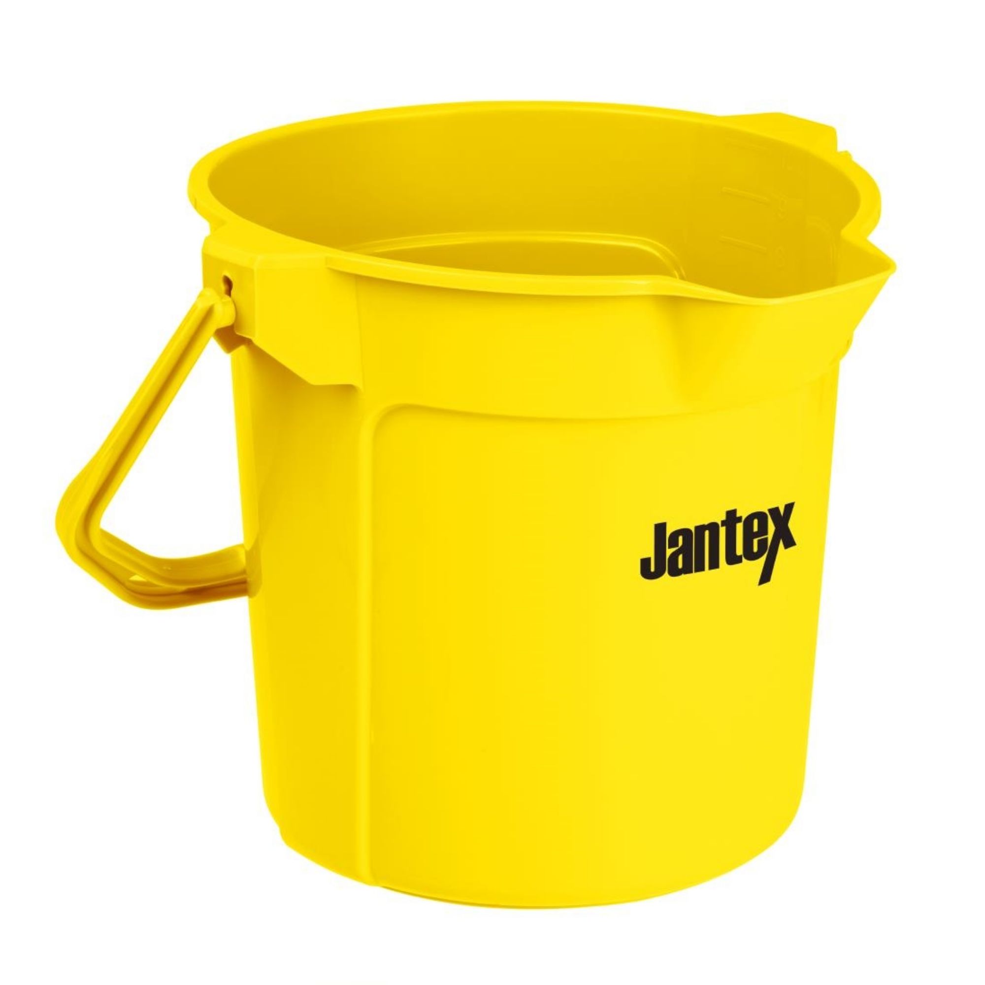 Picture of Jantex Yellow Graduated Bucket with Pouring Lip 10ltr - FU834