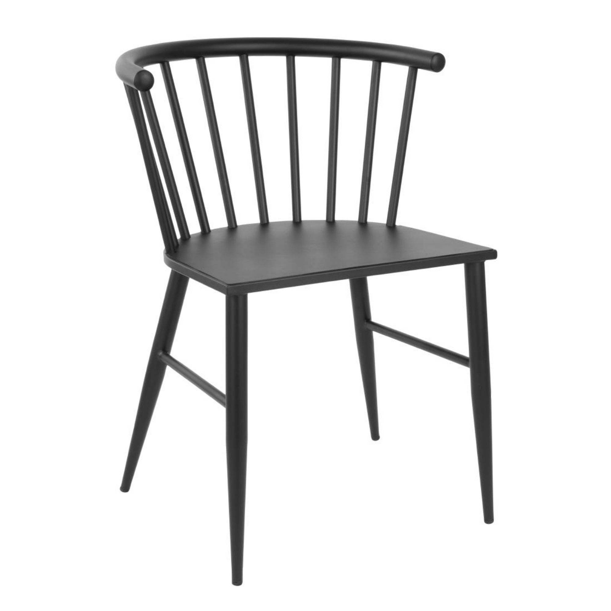 Picture of Bolero Harrowdene Black Spindle Chairs (2 pack) - FU527