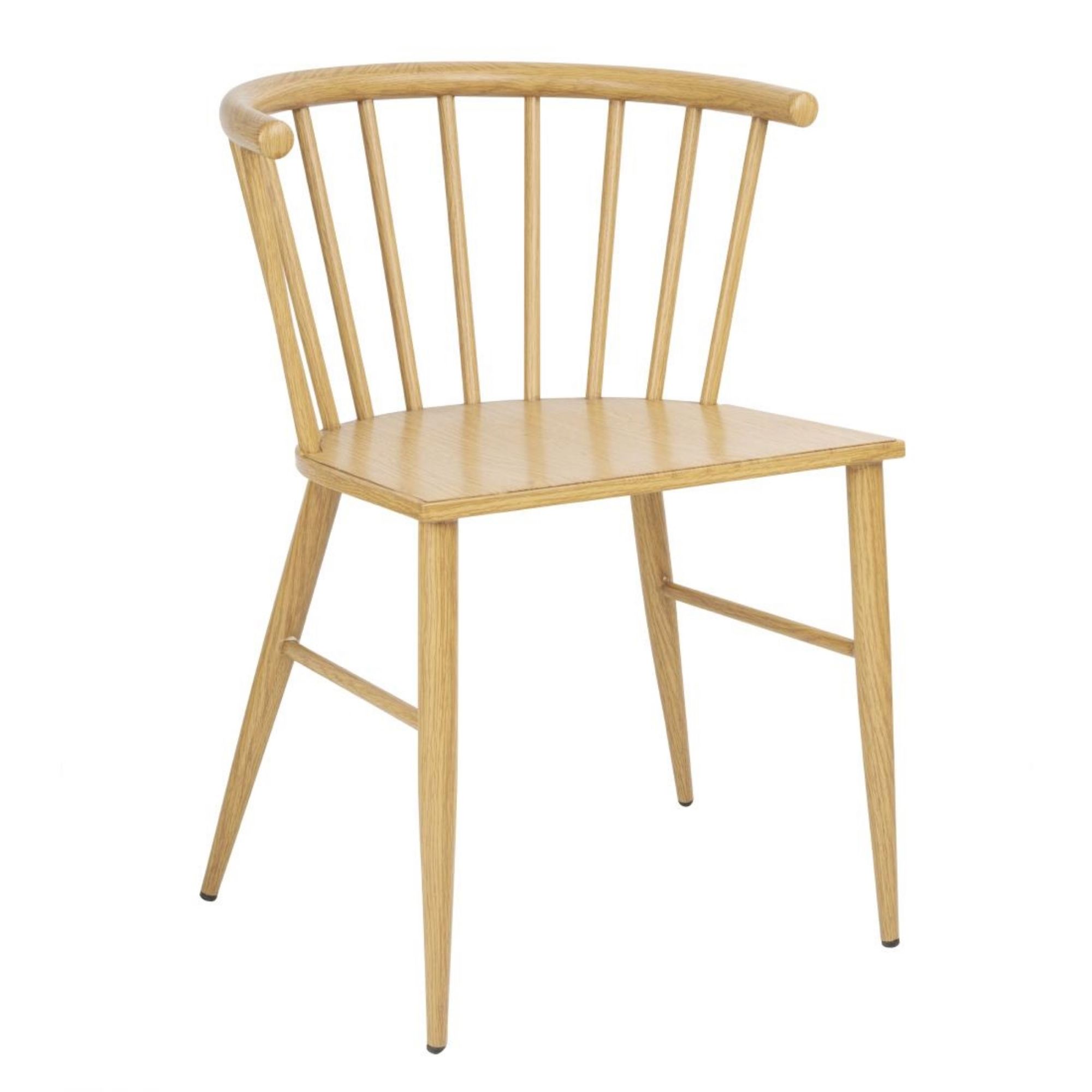 Picture of Bolero Harrowdene Metal Side Chairs Wood Effect (2 pack) - FU526
