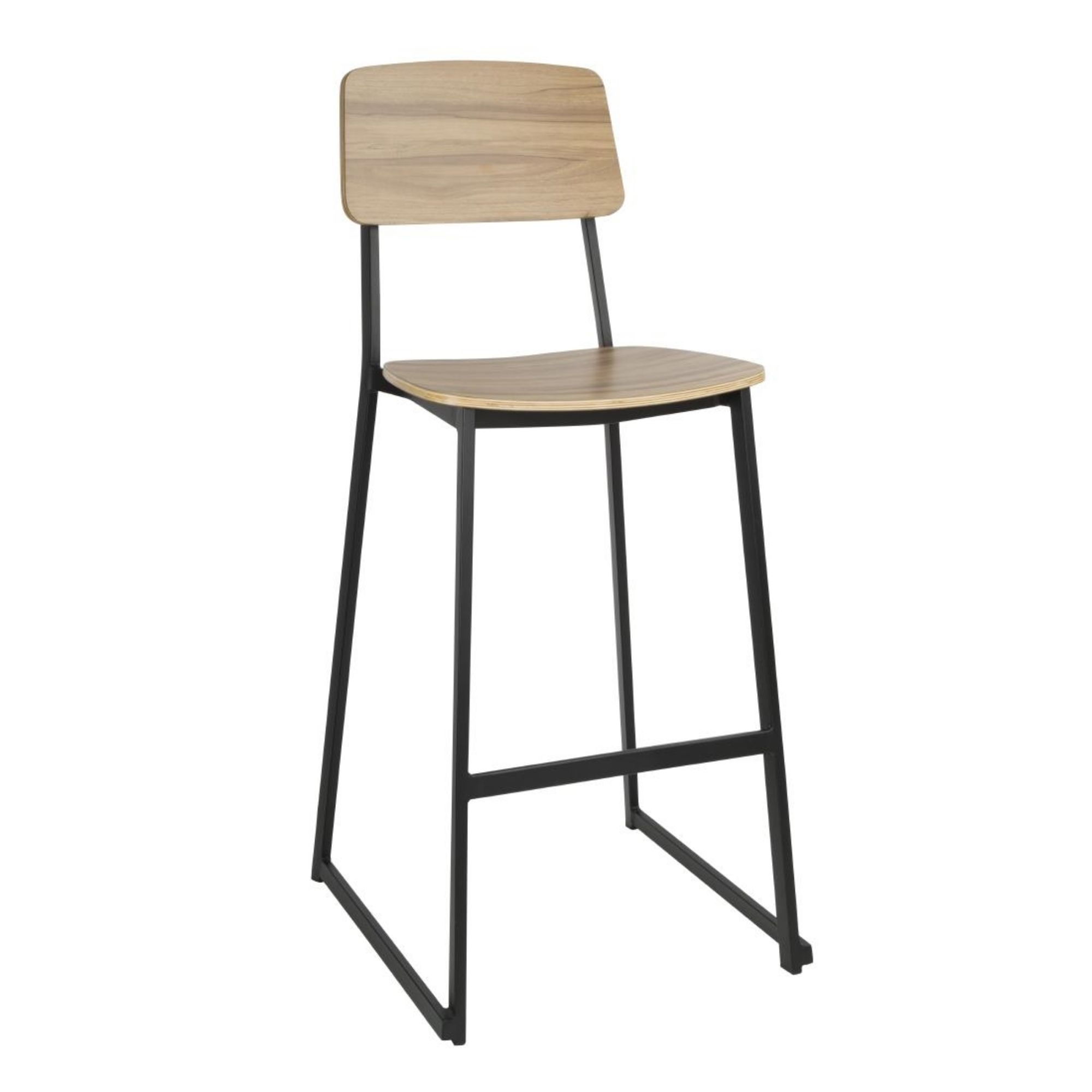 Picture of Bolero Beaufort Wooden Interior High Stools (2 Pack) - FU525