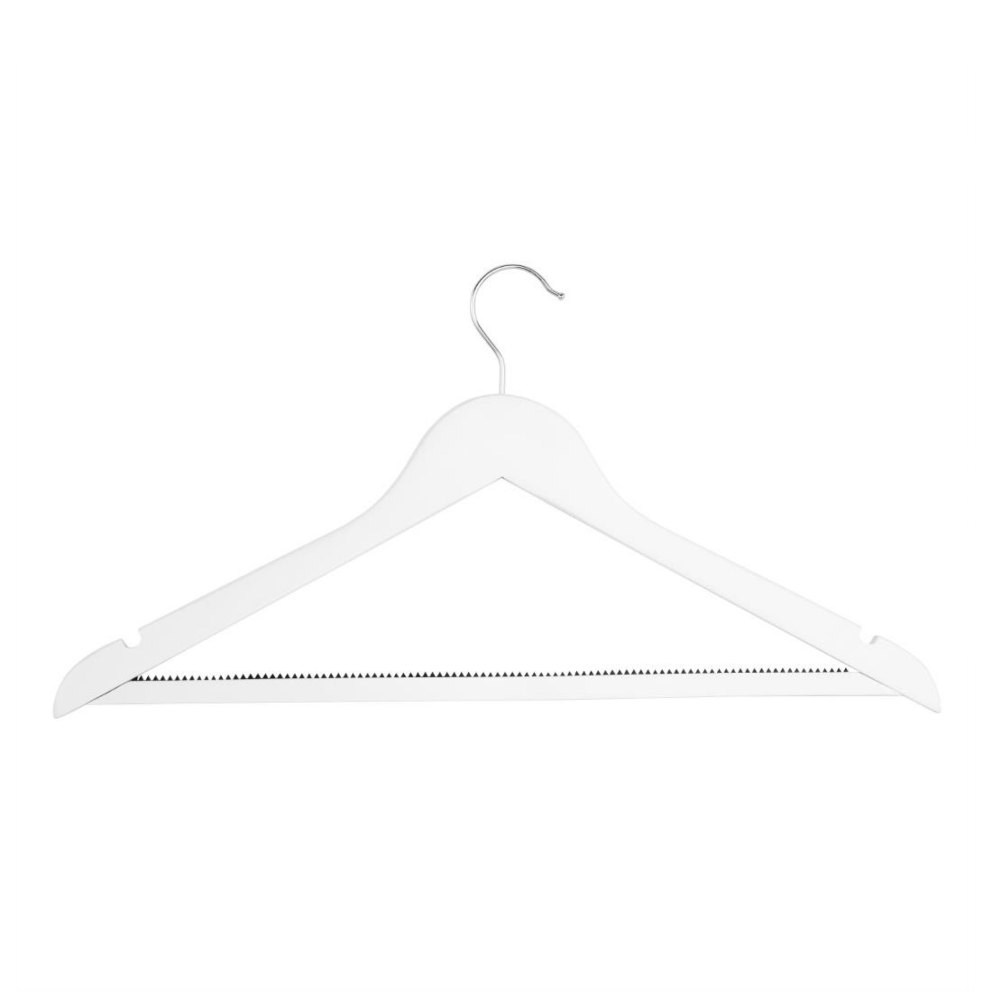 Picture of Bolero White Wooden Hangers (10 Pack) - FU397