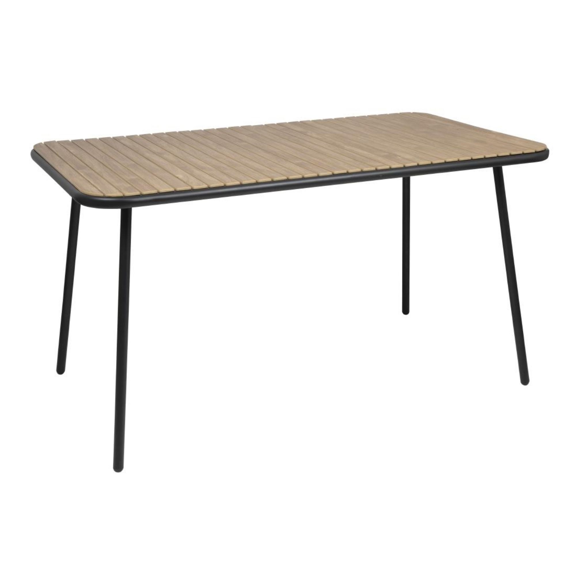 Picture of Bolero Santorini Rectangular Table Wood Effect 1400mm - FU536
