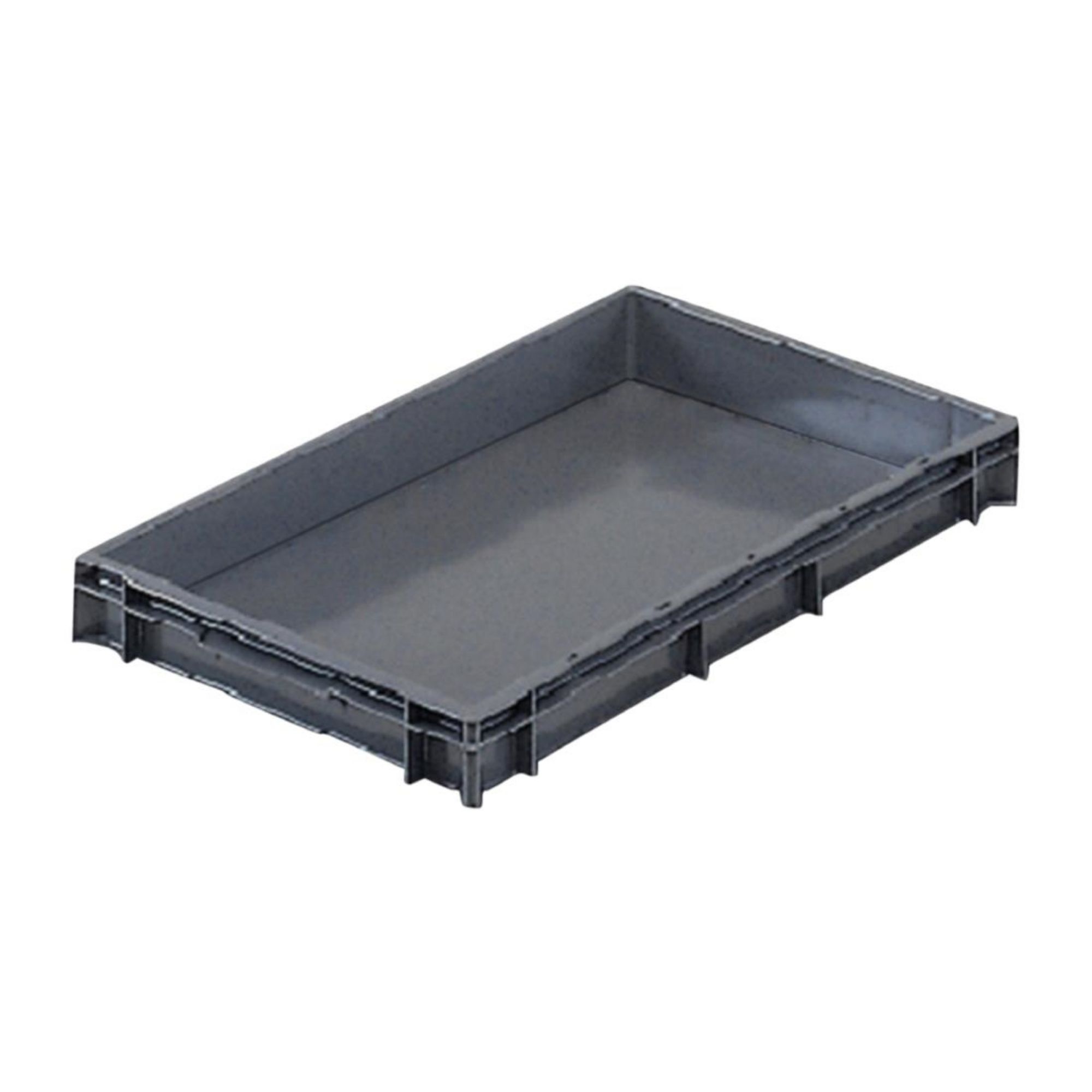 Picture of Grey Solid Stacking Container Small 600x400x75mm - FU494