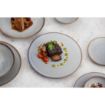 Picture of Olympia Drift Grey Embossed Coupe Plates 180mm (6 pack) - FU196