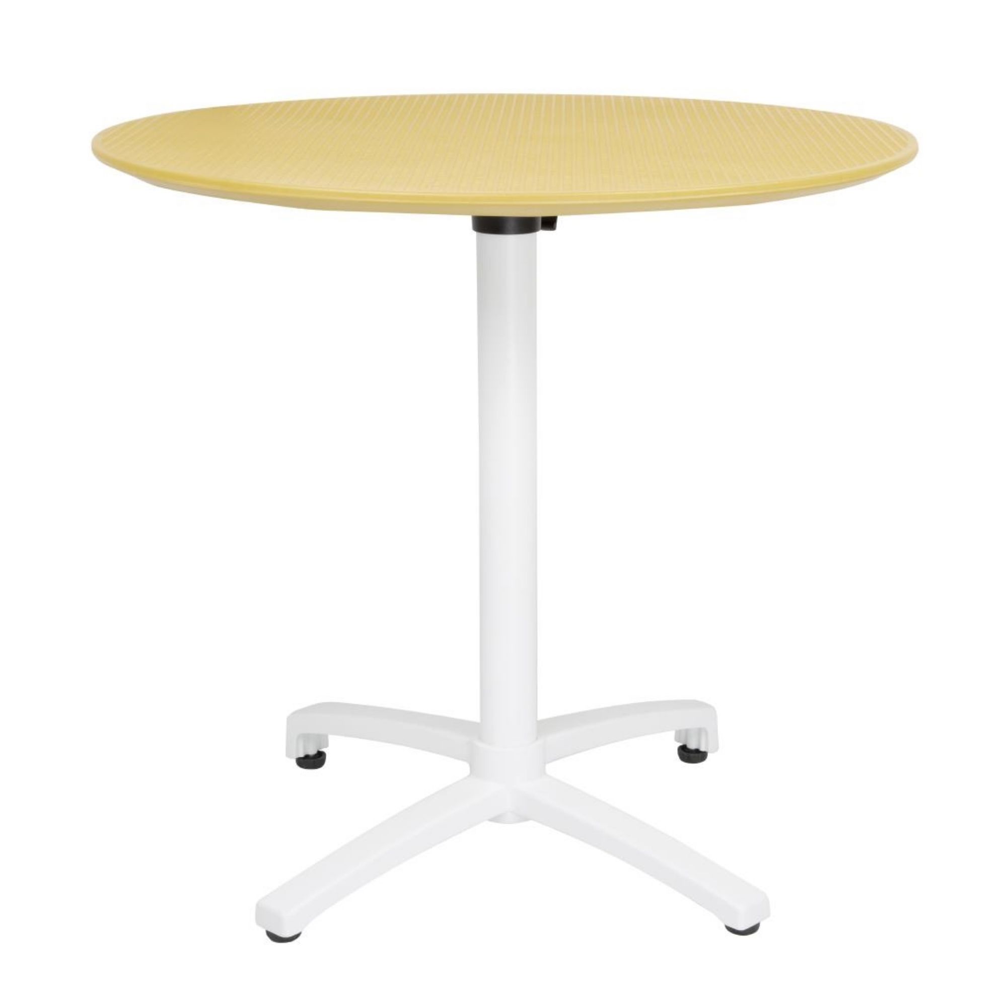 Picture of Bolero Folding Polypropylene Table 800mm Mustard Yellow - FT622