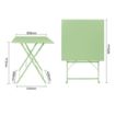 Picture of Bolero Perth Light Green Pavement Style Table Square 600mm - FT271