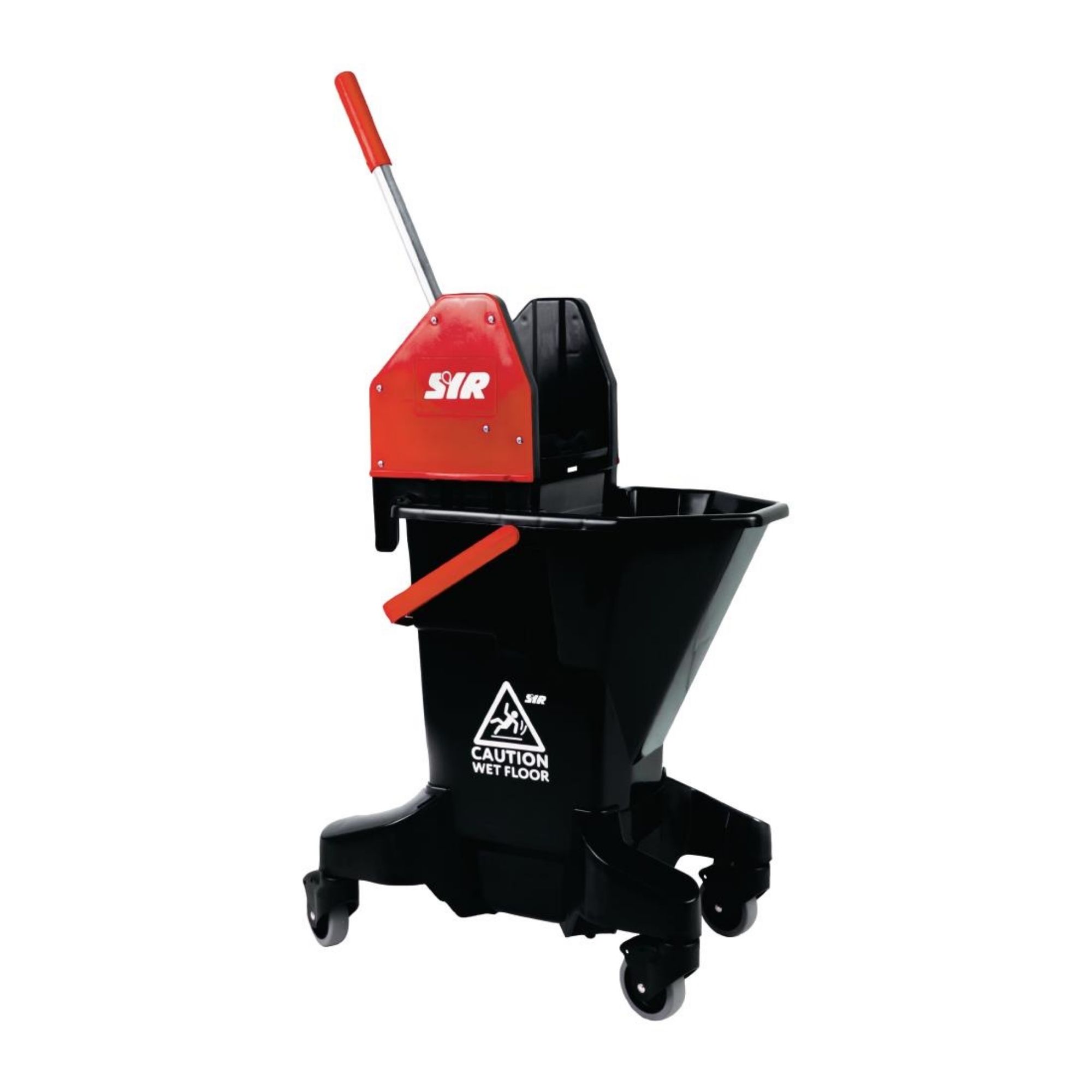 Picture of SYR Long Tall Sally Recycled Plastic Mop Bucket & Wringer 16Ltr Red - FT394