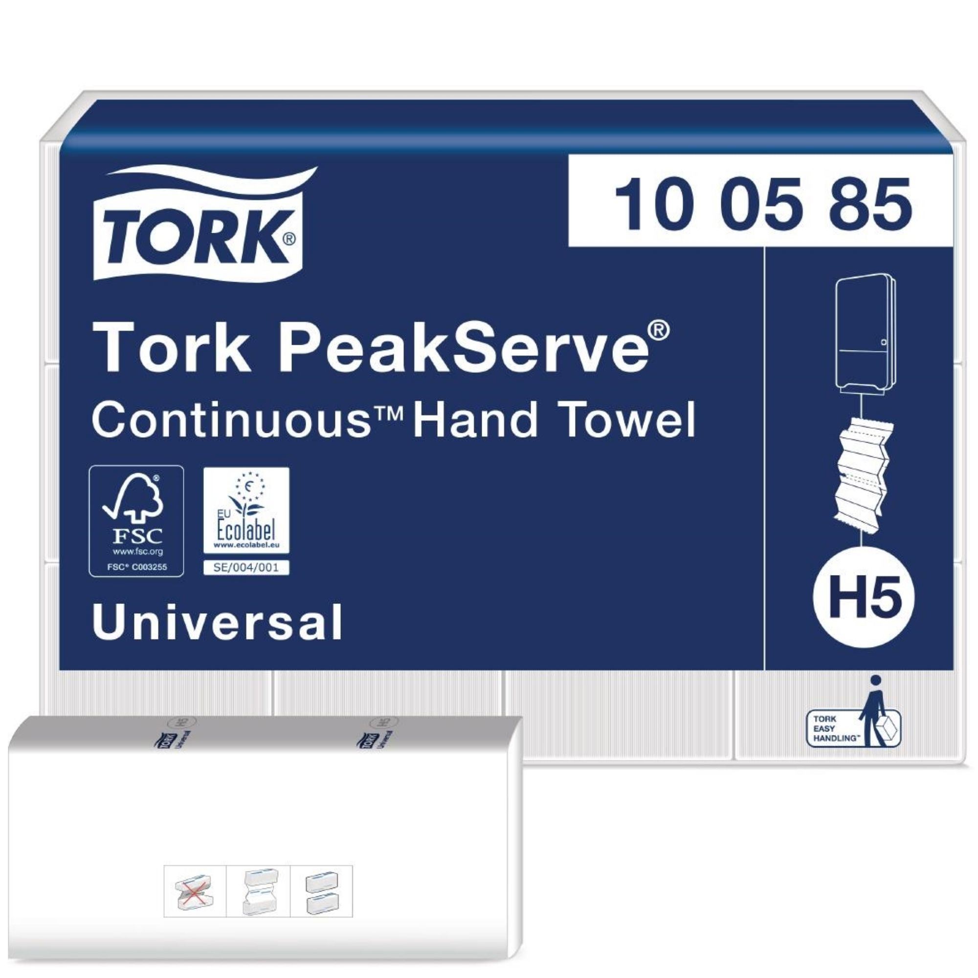 Picture of Tork PeakServe Continuous 1-Ply Hand Towels White (12x 410 Pack) - FS370
