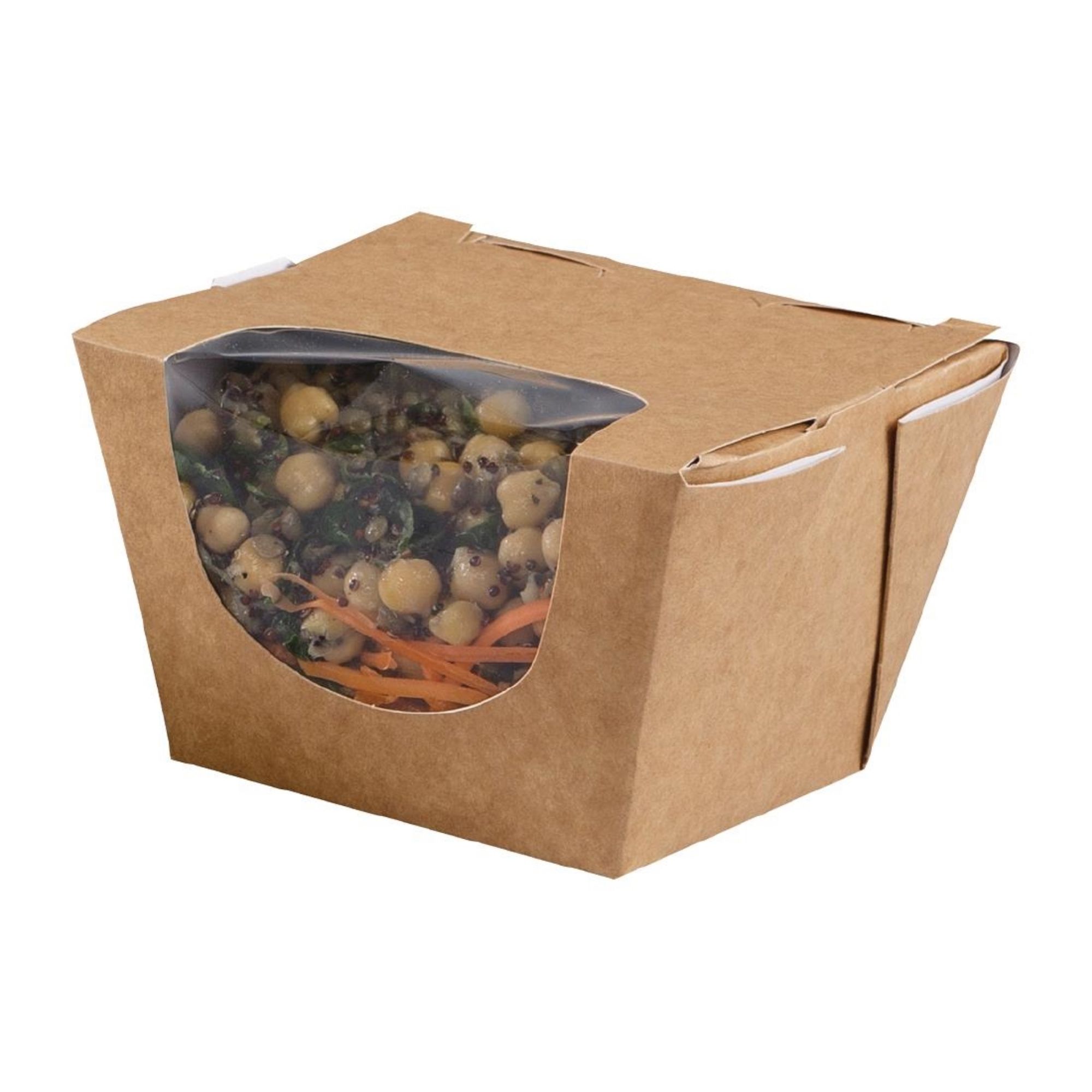 Picture of Colpac Zest Compostable Kraft Deep Salad Boxes 900ml / 32oz (250 pack) - FP580