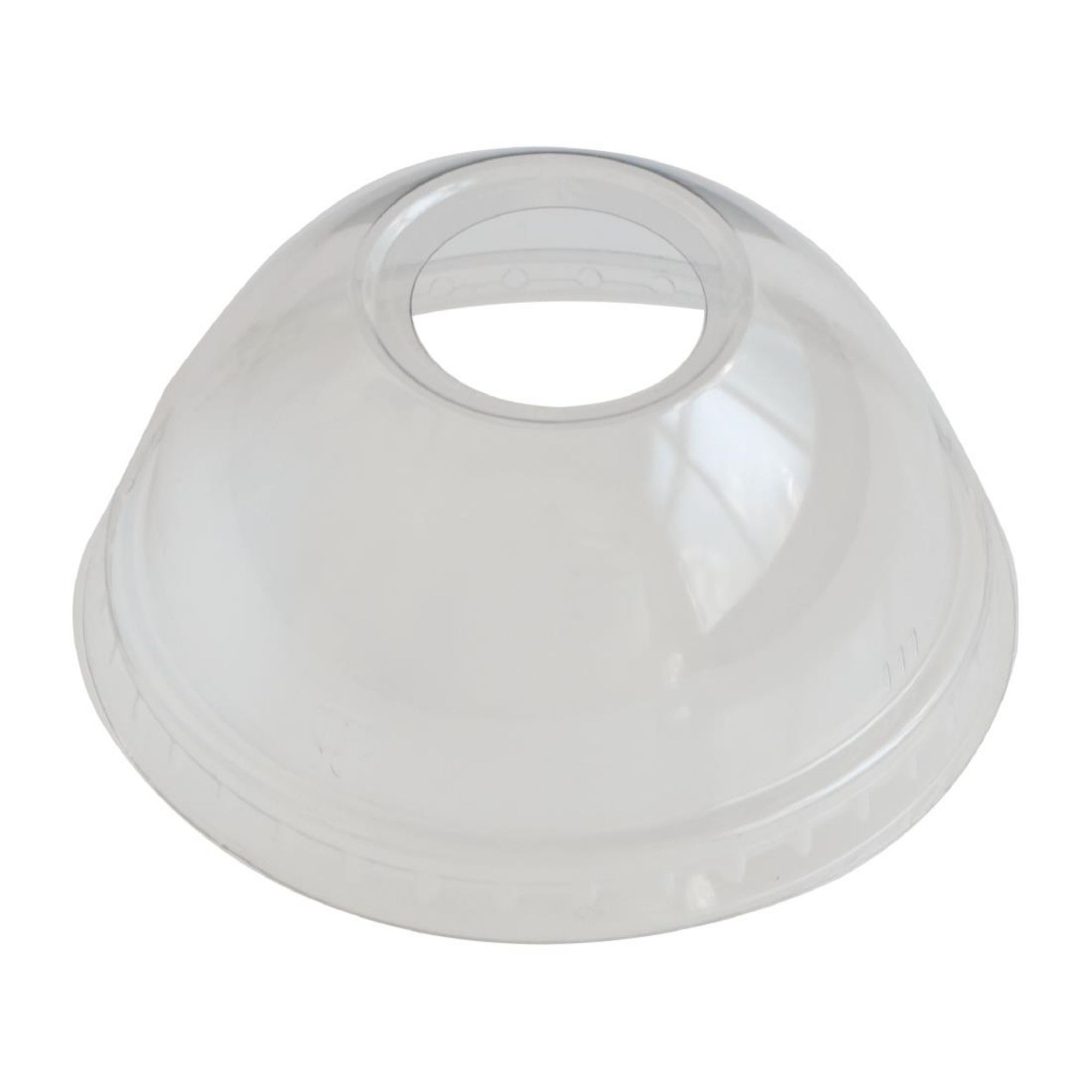 Picture of eGreen RPET Dome Lid with Straw Hole 93mm (1000 Pack) - FN224