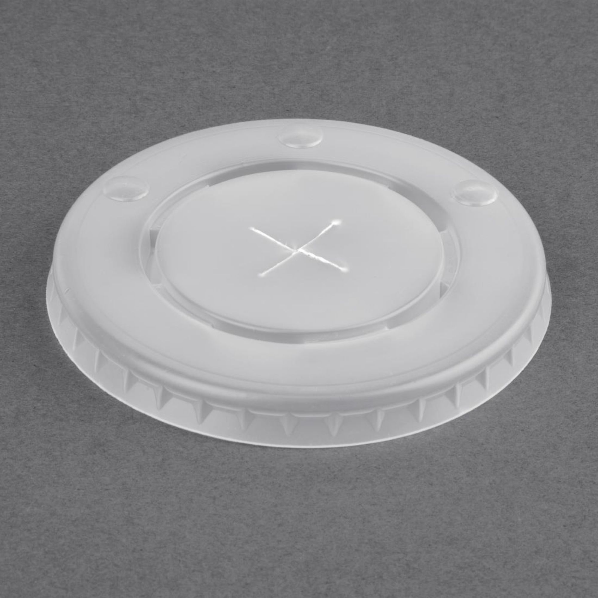 Picture of Fiesta Recyclable Polystyrene Lids for 12oz Cold Paper Cups 80mm (1000 Pack) - FP783