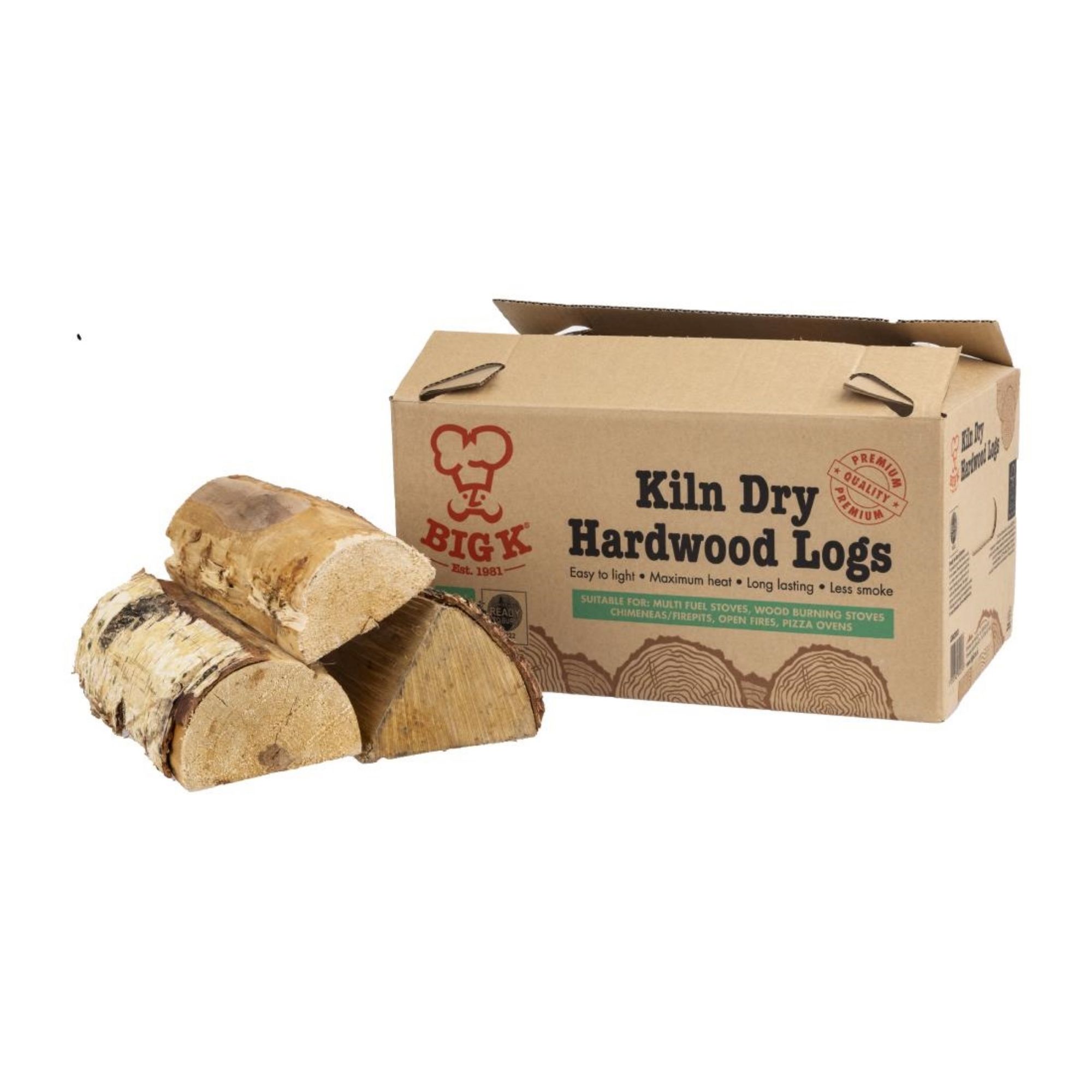 Picture of Big K Kiln Dry Hardwood Logs Box 8kg - FJ728