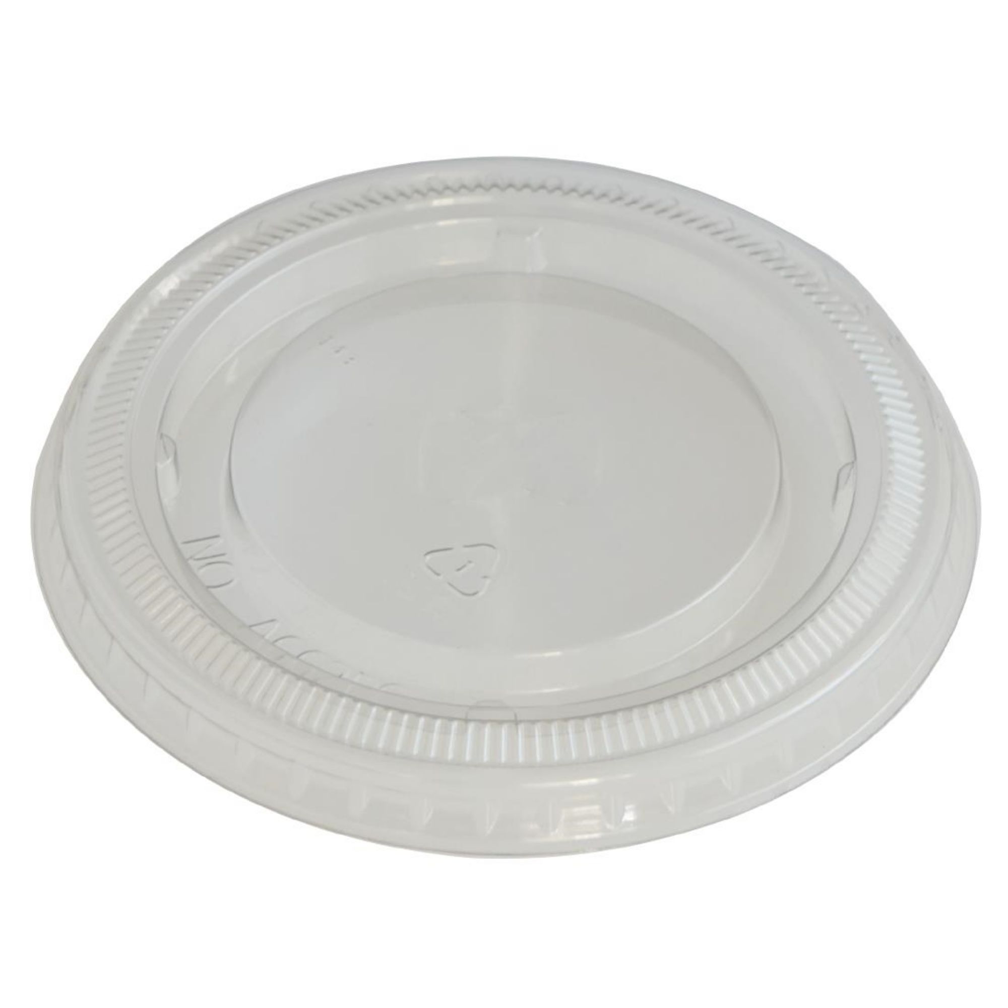 Picture of eGreen RPET Flat Lid without Straw Hole 93mm (1000 pack) - FN223