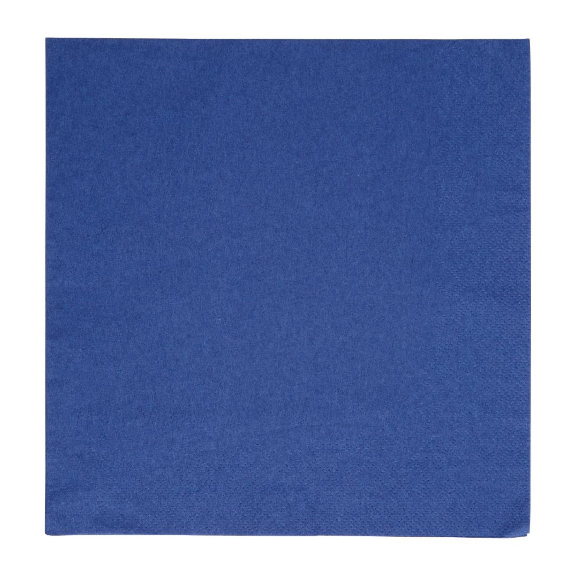Picture of Fiesta Recyclable Dinner Napkin Dark Blue 40x40cm 2ply 1/4 Fold (2000 Pack) - FE240
