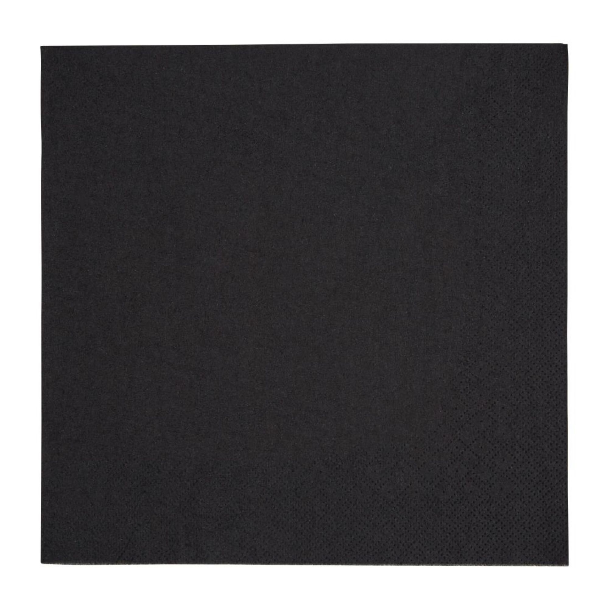Picture of Fiesta Recyclable Dinner Napkin Black 40x40cm 3ply 1/4 Fold (1000 Pack) - FE257