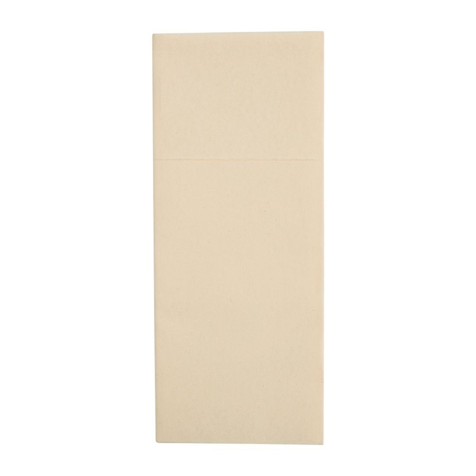 Picture of Fiesta Recyclable Premium Tablin Dinner Napkin Cream 48x40cm Airlaid Pocket Fold (400 Pack) - FE278