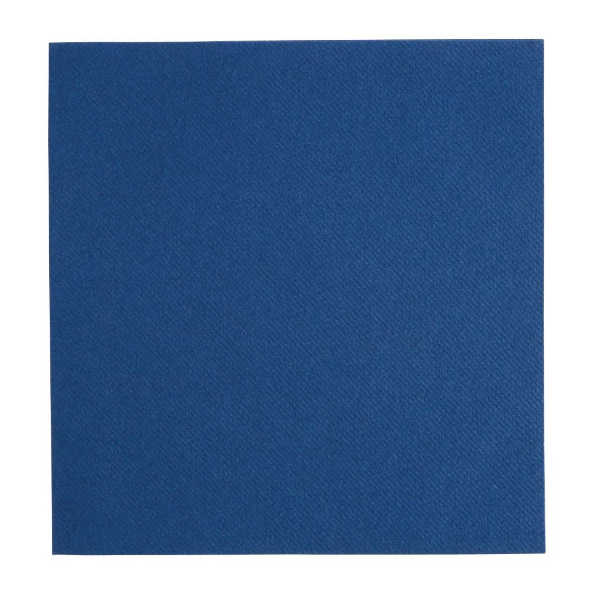 Picture of Fiesta Recyclable Premium Tablin Dinner Napkin Dark Blue 40x40cm Airlaid 1/4 Fold (500 Pack) - FE269