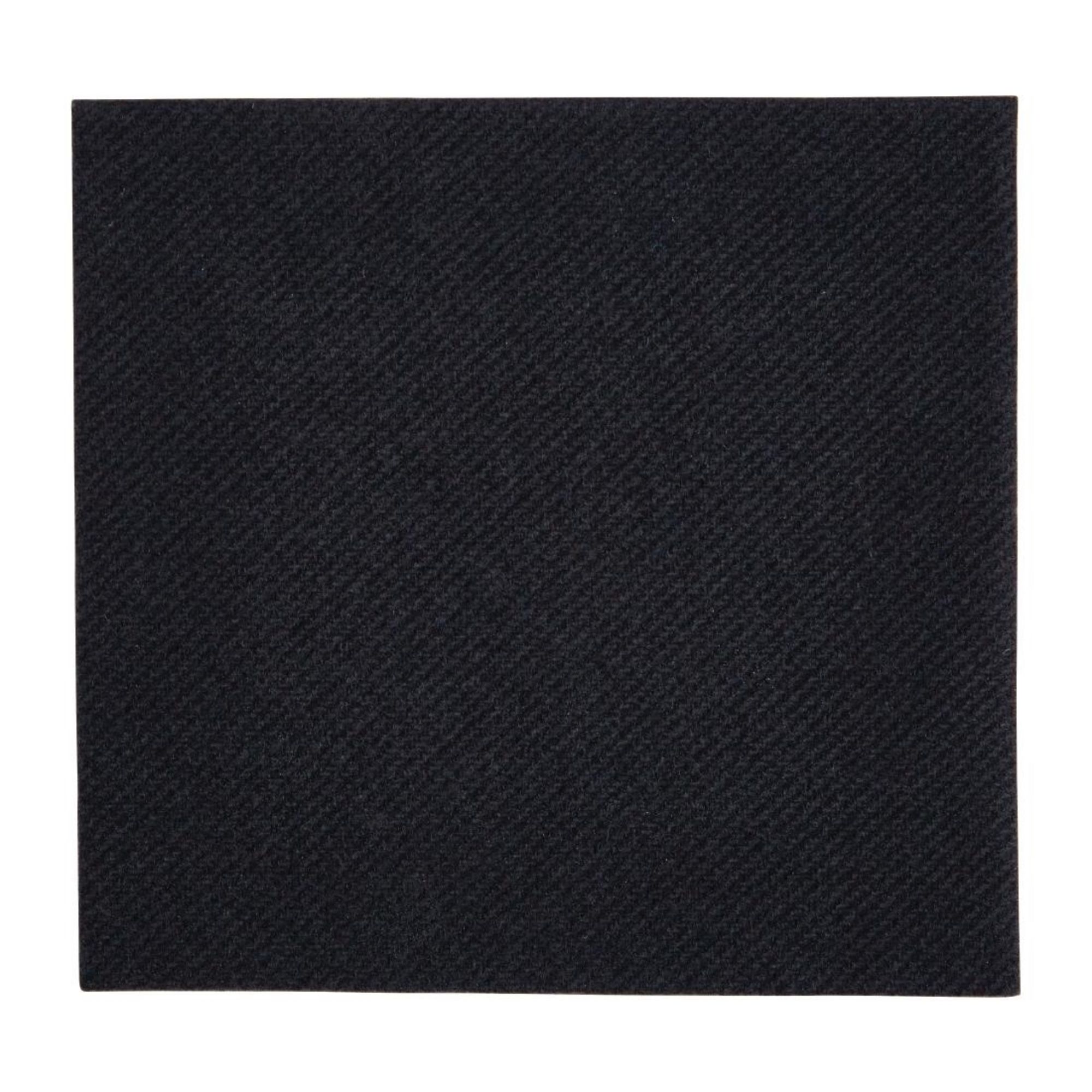 Picture of Fiesta Recyclable Premium Tablin Cocktail Napkin Black 24x24cm Airlaid 1/4 Fold (2400 Pack) - FE263