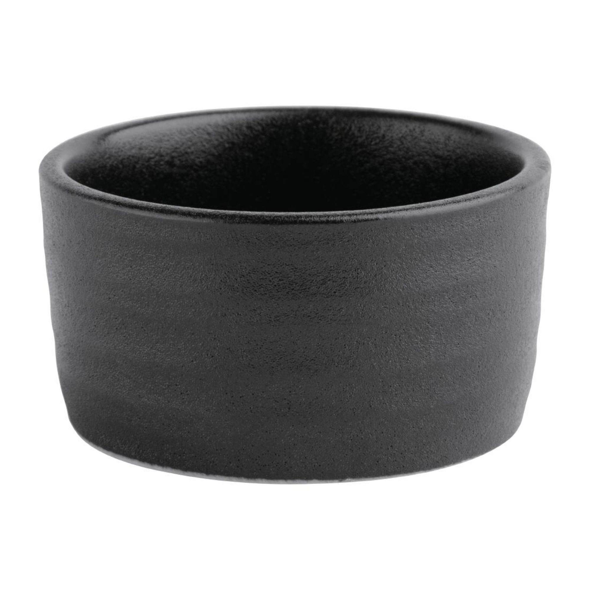 Picture of Olympia Cavolo Dipping Dish Textured Black 67mm (12 pack) - FD911