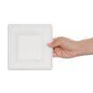 Picture of Fiesta Compostable Bagasse Square Plates 159mm (50 Pack) - FC518