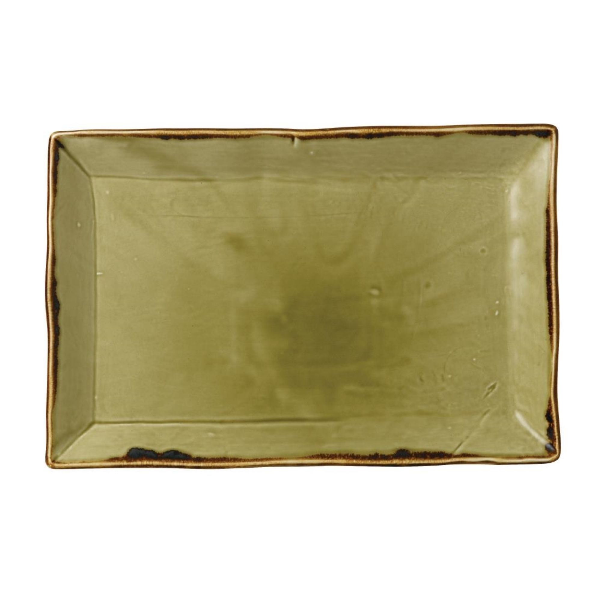 Picture of Dudson Harvest Rectangular Trays Green 192 x 284mm (6 pack) - FC051