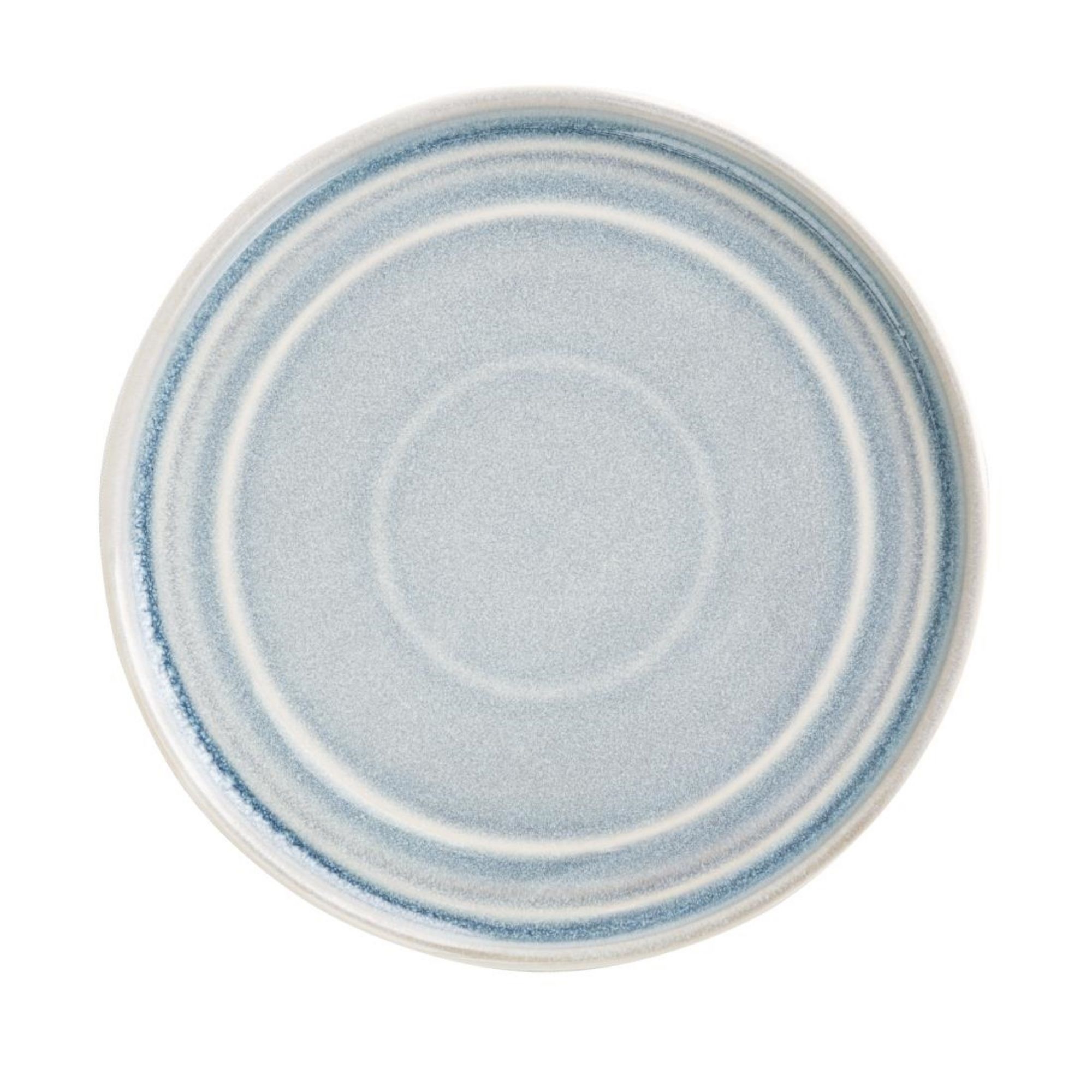 Picture of Olympia Cavolo Flat Round Plates Ice Blue 220mm (6 Pack) - FB568