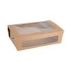 Picture of Fiesta Compostable Salad Boxes with PLA Windows 1600ml (200 Pack) - FB678