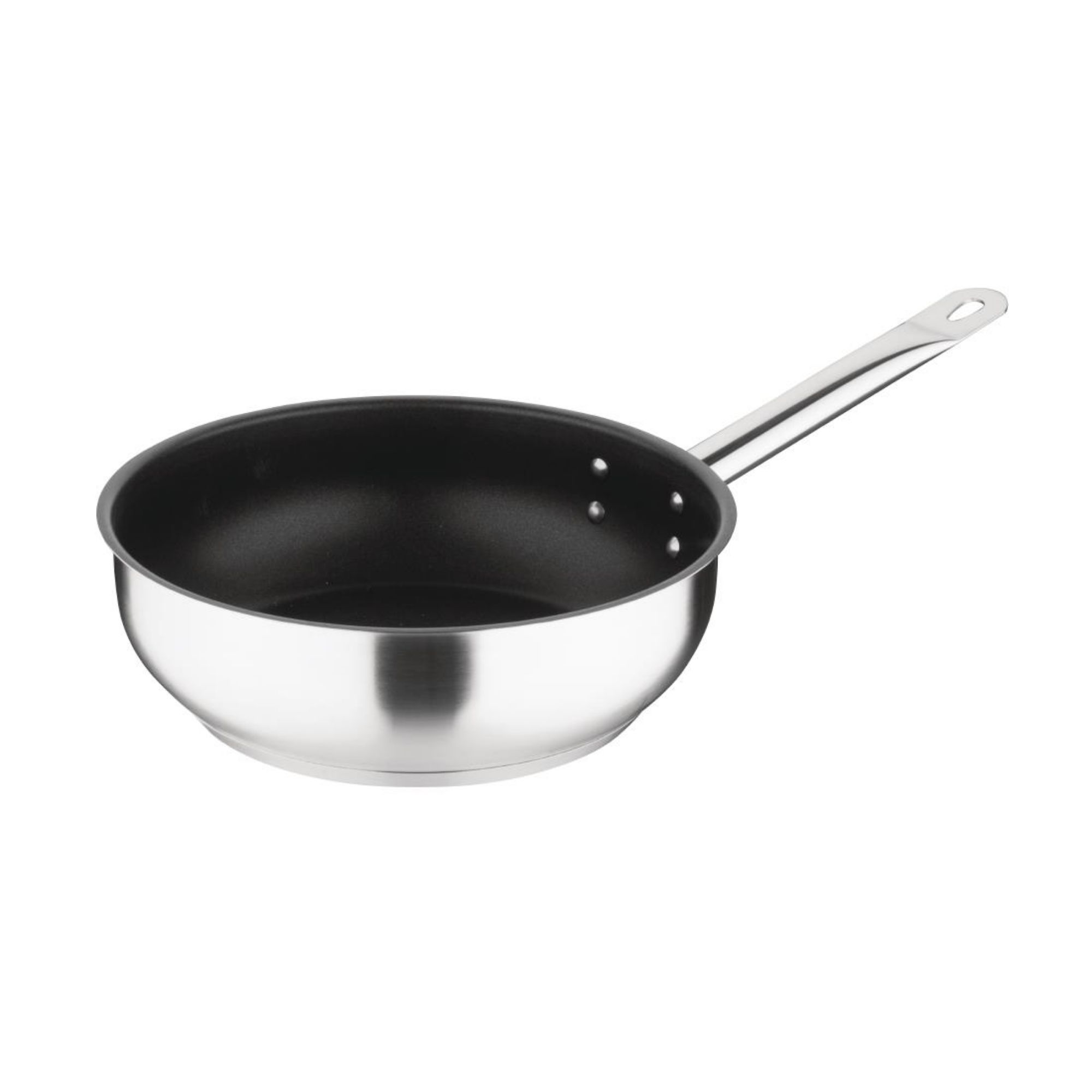 Picture of Vogue Stainless Steel Non-Stick Teflon Platinum Plus Sauté Pan 24cm - FC099