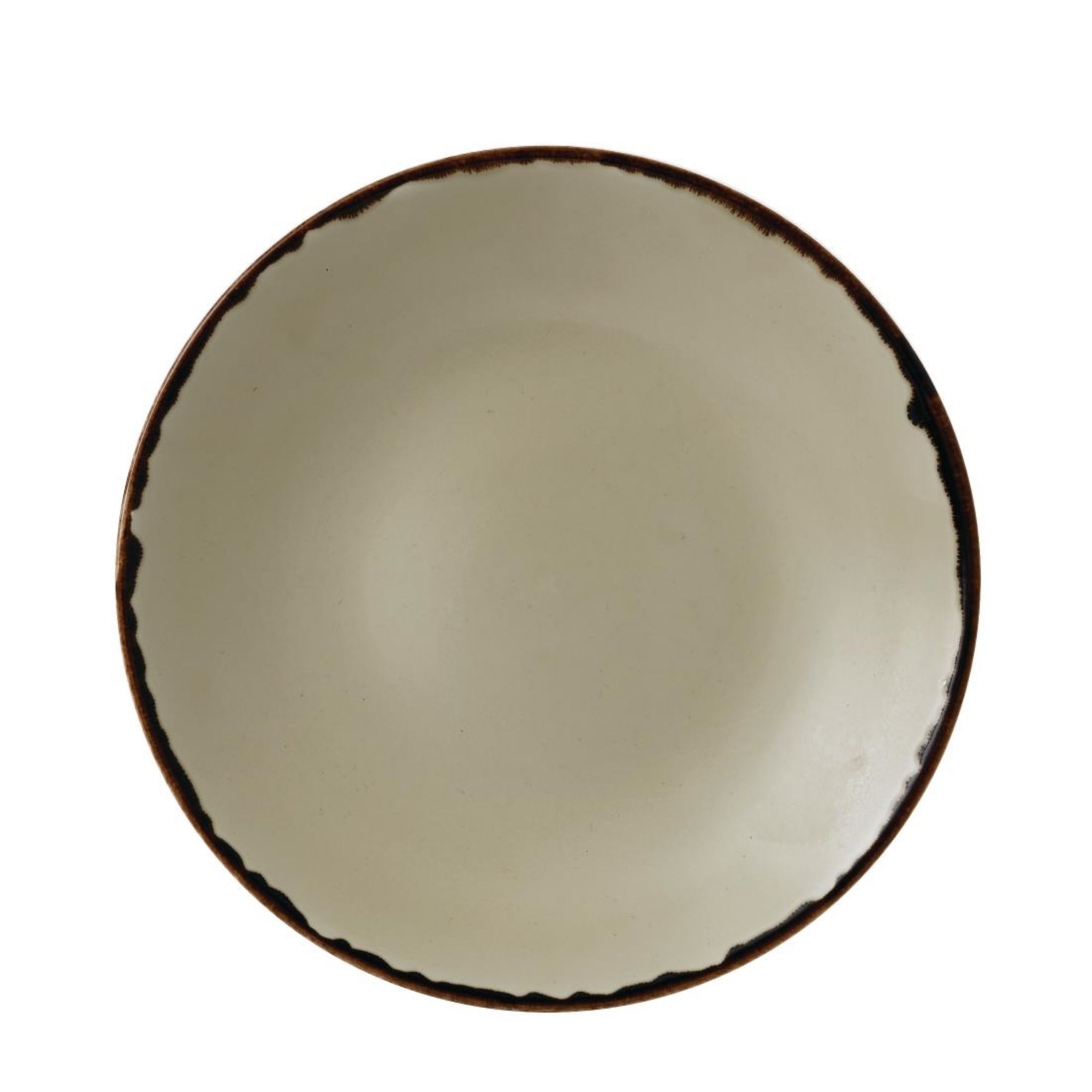 Picture of Dudson Harvest Deep Coupe Plates Linen 255mm (12 pack) - FC035