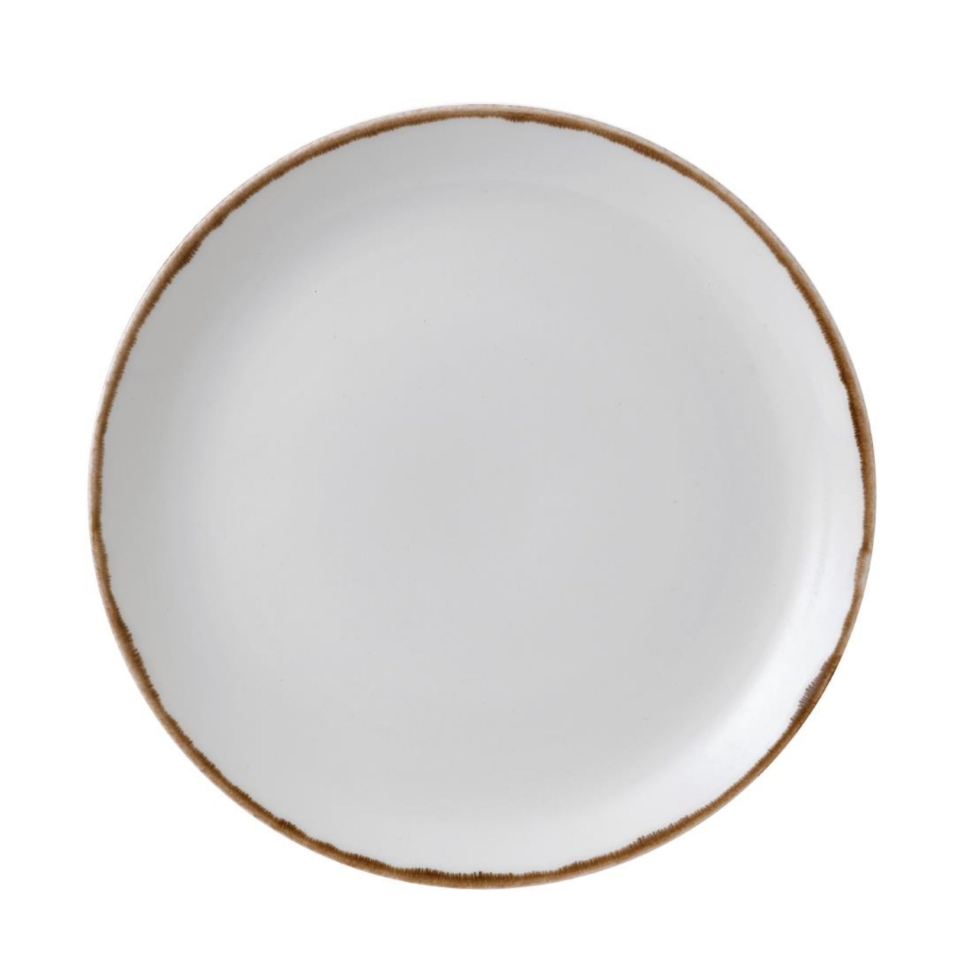 Picture of Dudson Harvest Evolve Coupe Plates Natural 288mm (12 pack) - FC001