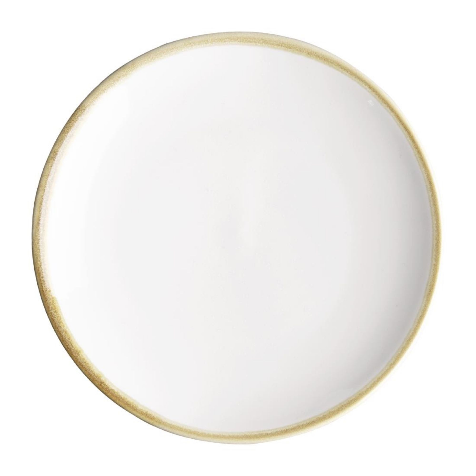 Picture of Olympia Kiln Round Coupe Plate Chalk 180mm (6 Pack) - FB980