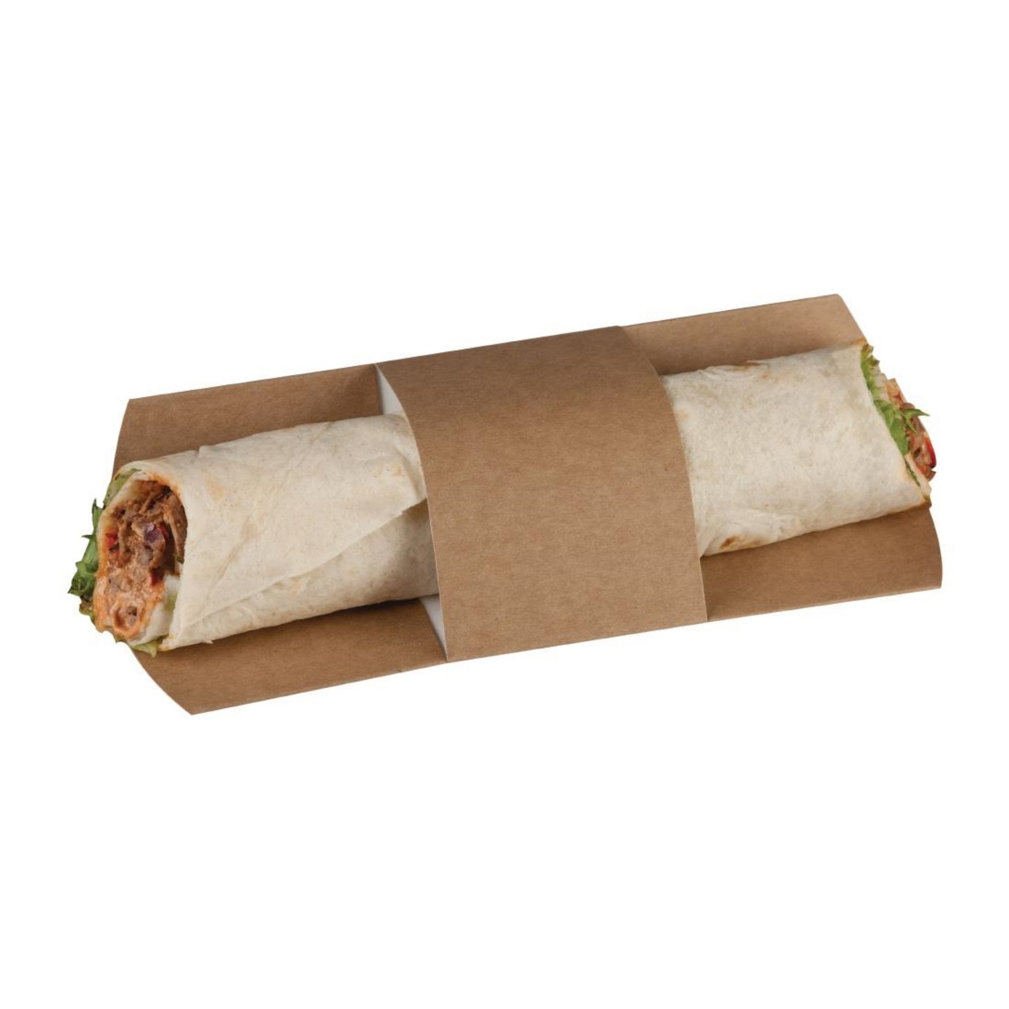 Picture of Colpac Compostable Kraft Tortilla Sleeves (1000 Pack) - FA383