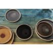 Picture of Olympia Canvas Flat Round Plates Delhi Black 180mm (6 Pack) - FA314