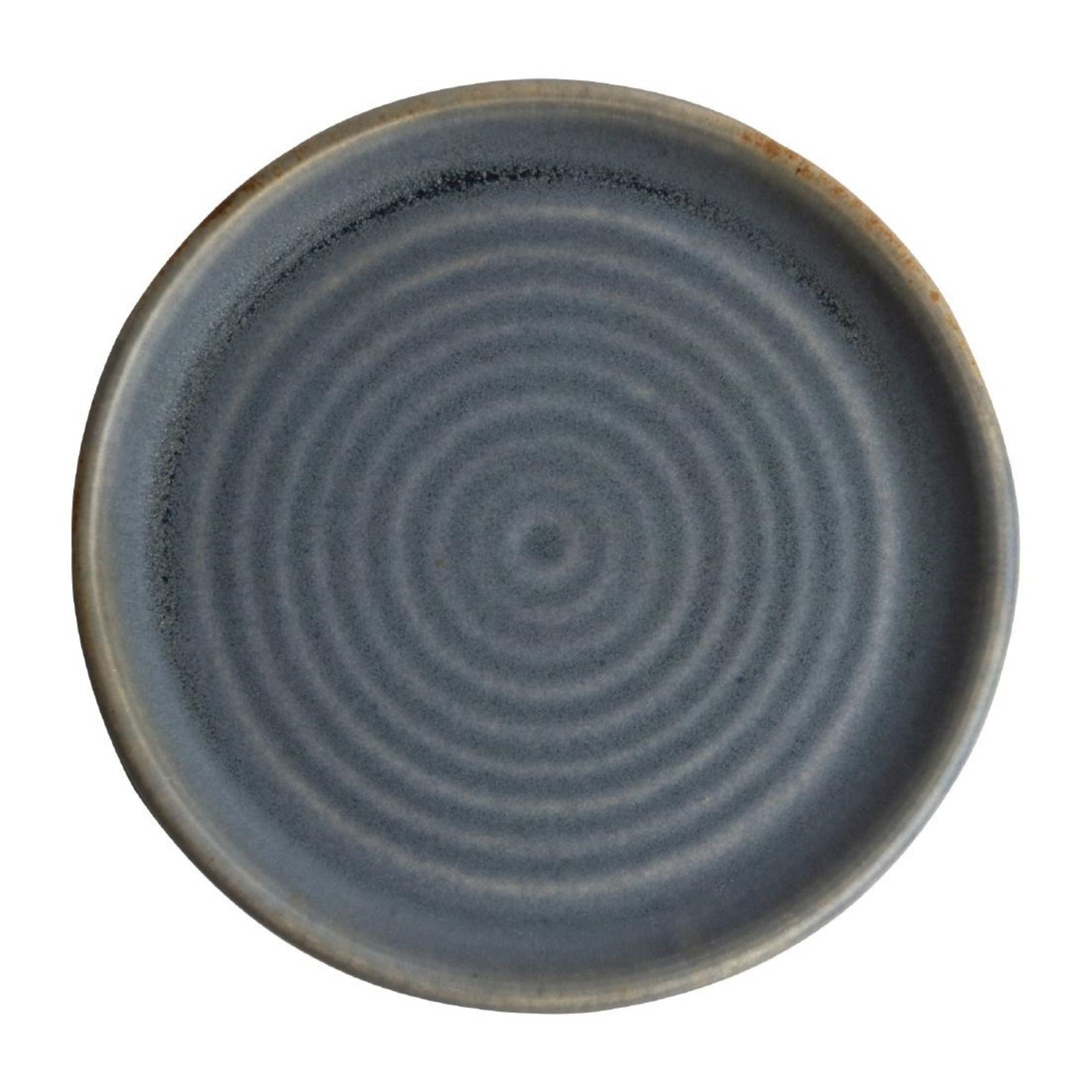Picture of Olympia Canvas Small Rim Round Plates Blue Granite 180mm (6 Pack) - FA302