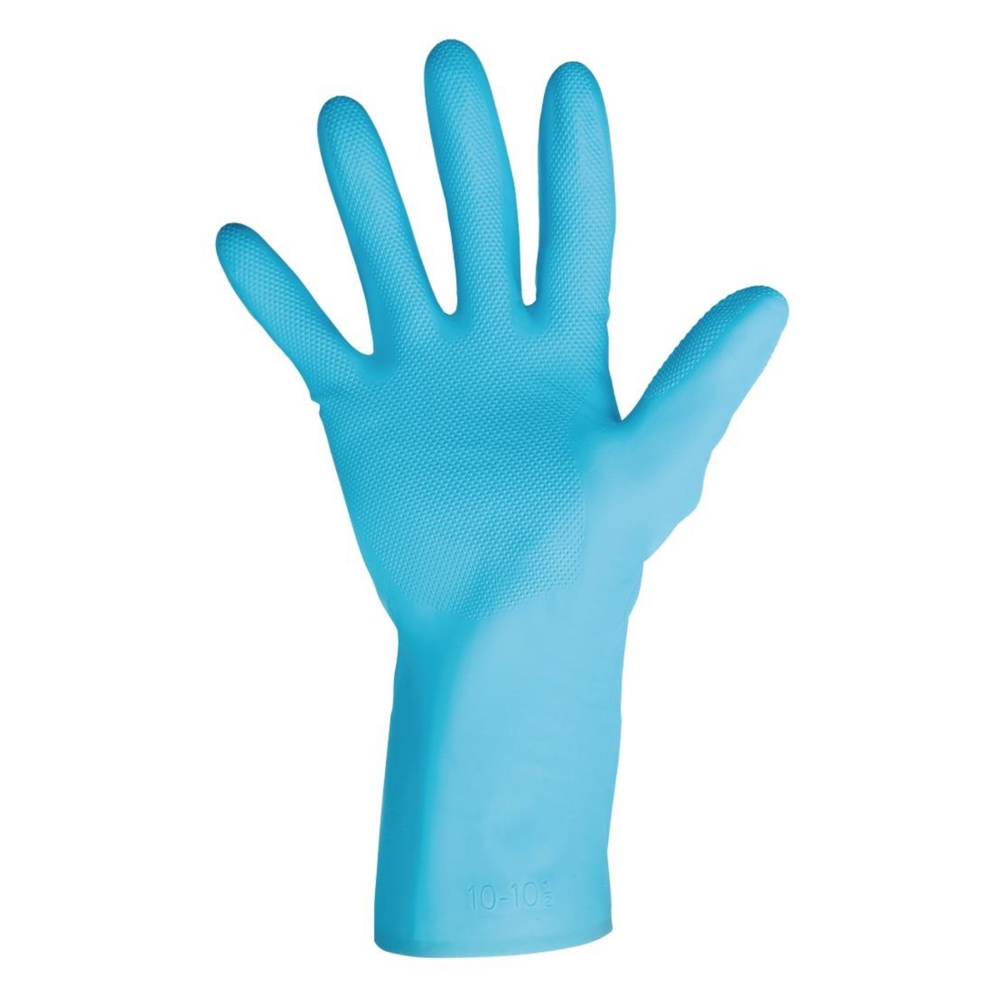 Picture of MAPA Vital 117 Liquid-Proof Light-Duty Janitorial Gloves Blue Medium - FA291-M