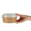 Picture of Colpac Recyclable Kraft Salad Pots With Lid Small 700ml (150 pack) - FA373