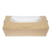 Picture of Colpac Recyclable Kraft Tuck-Top Salad Boxes With Window 1000ml (200 pack) - FA372