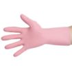 Picture of MAPA Vital 115 Liquid-Proof Light-Duty Janitorial Gloves Pink Large - FA290-L
