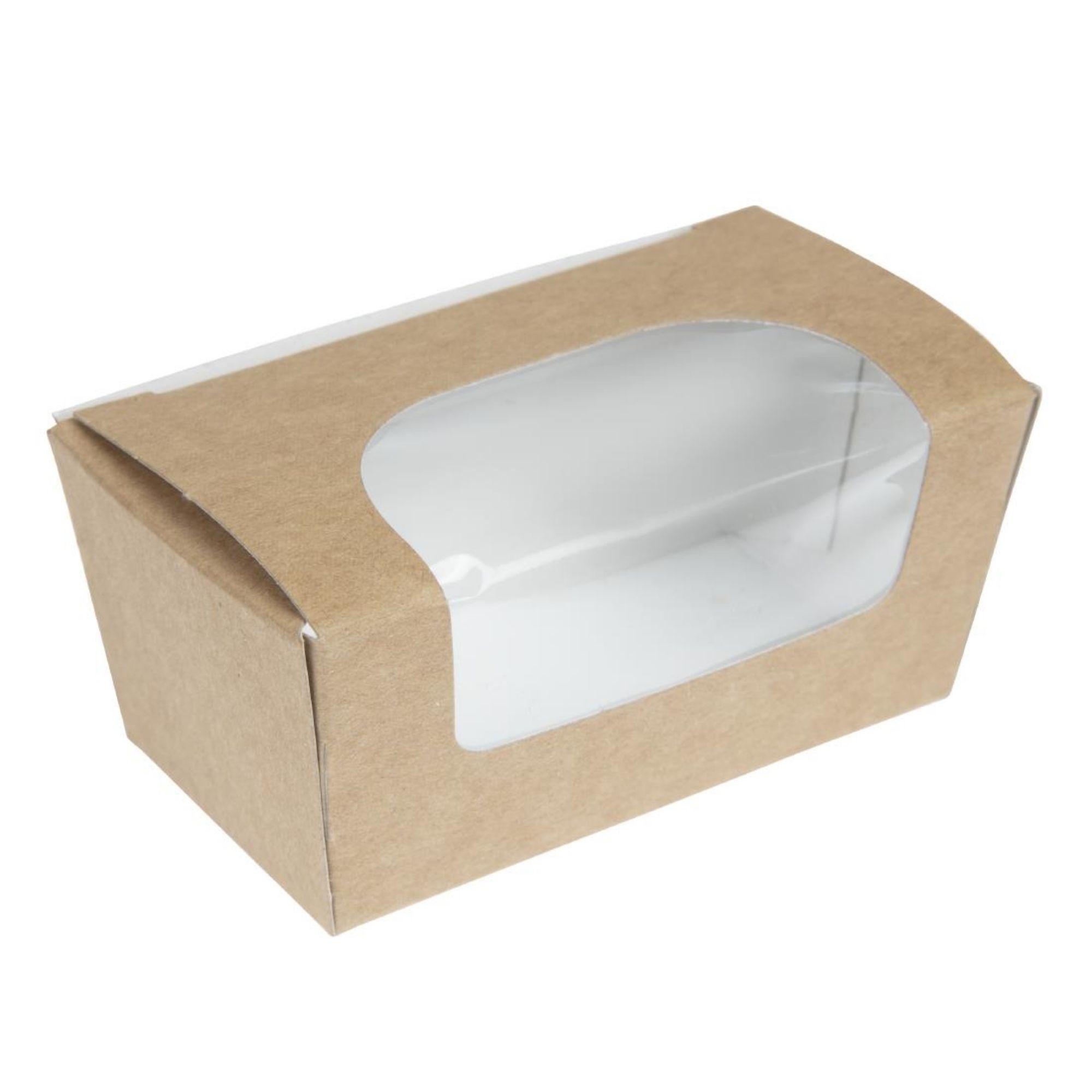 Picture of Colpac Compostable Kraft Cake Boxes with Window Small (500 pack) - FA360