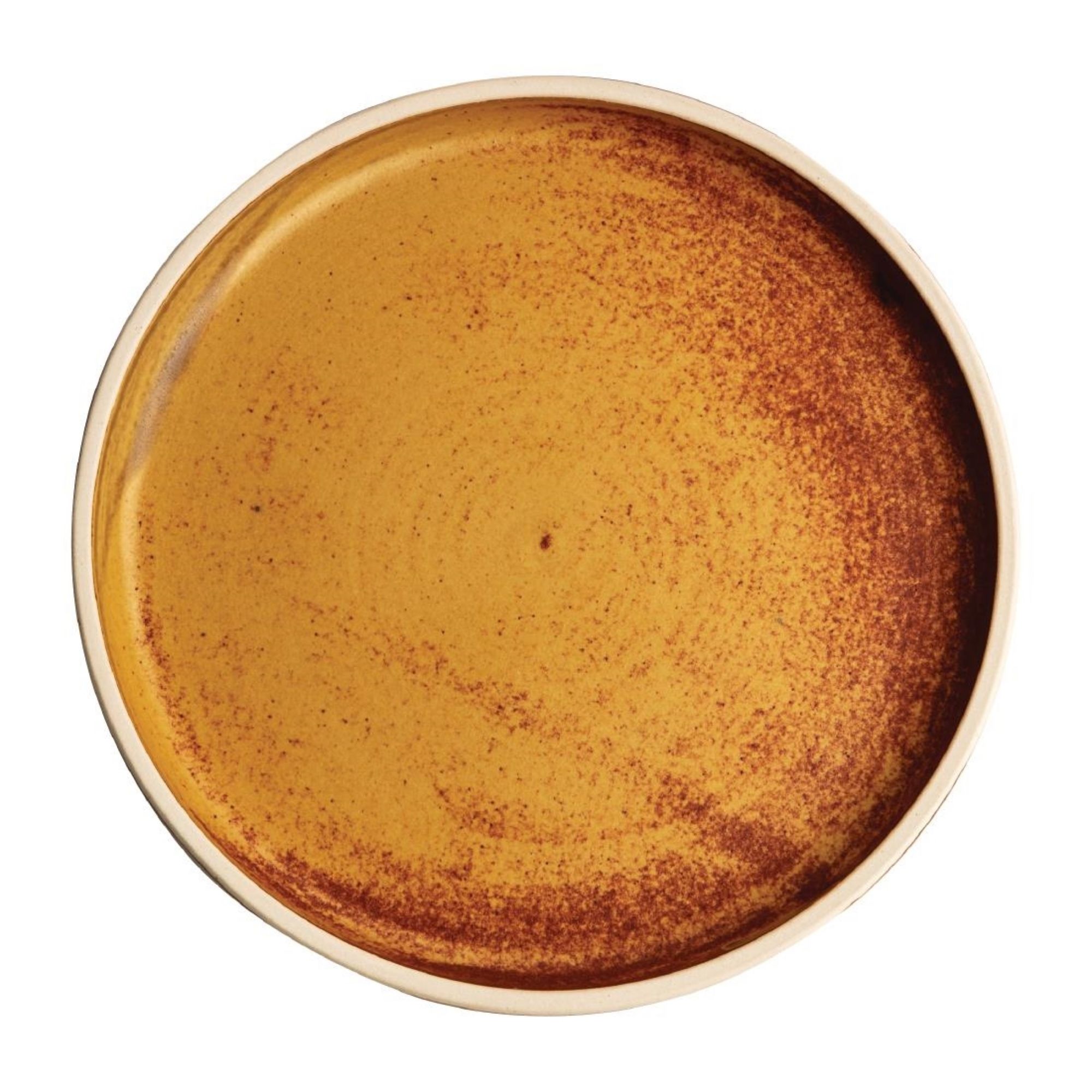 Picture of Olympia Canvas Flat Round Plates Sienna Rust 180mm (6 Pack) - FA307